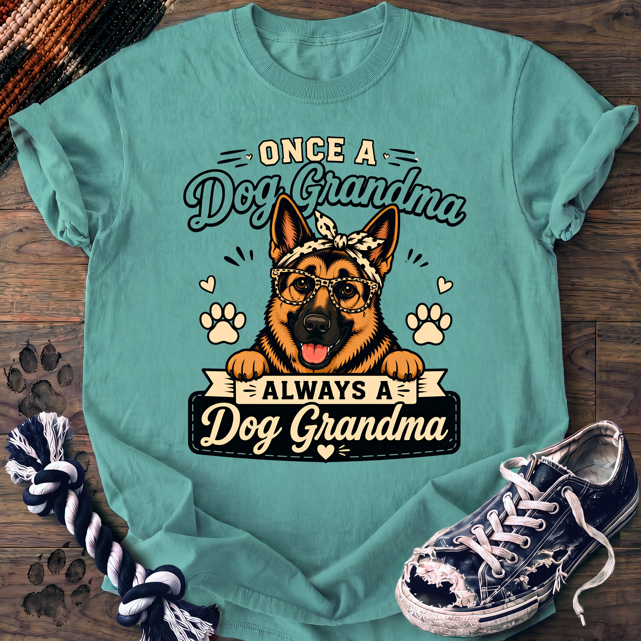 PAWSSION CLUB t-shirt in ChalkyMint color - SKU PC-0205