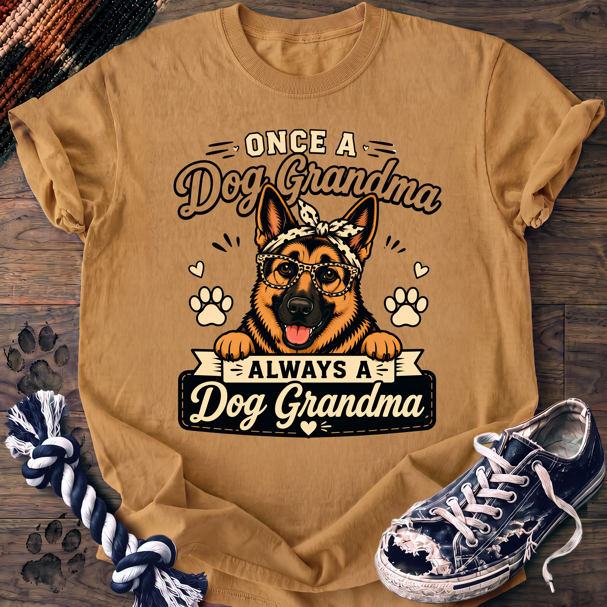 PAWSSION CLUB t-shirt in Mustard color - SKU PC-0205