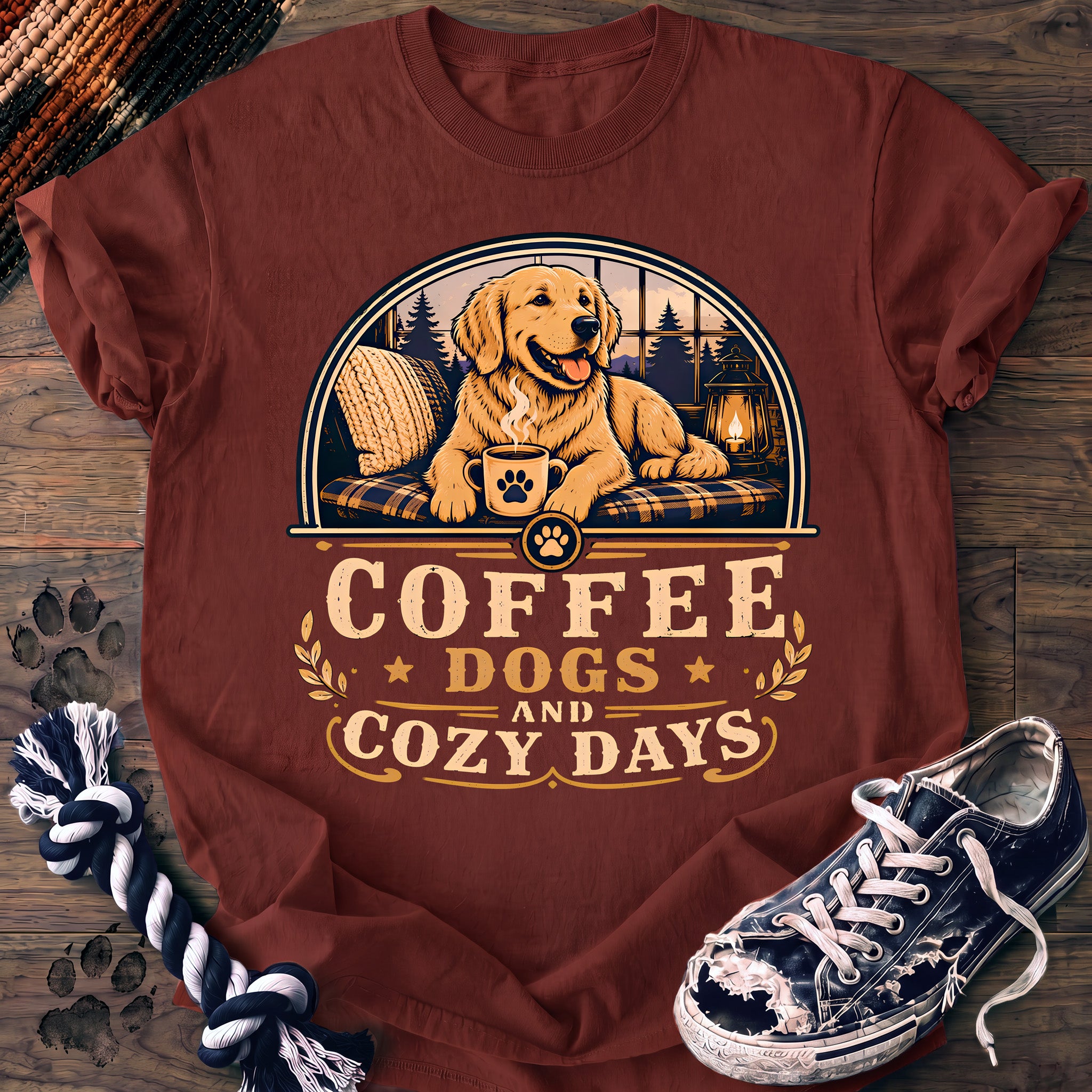 PAWSSION CLUB t-shirt in Brick color - SKU PC-0206