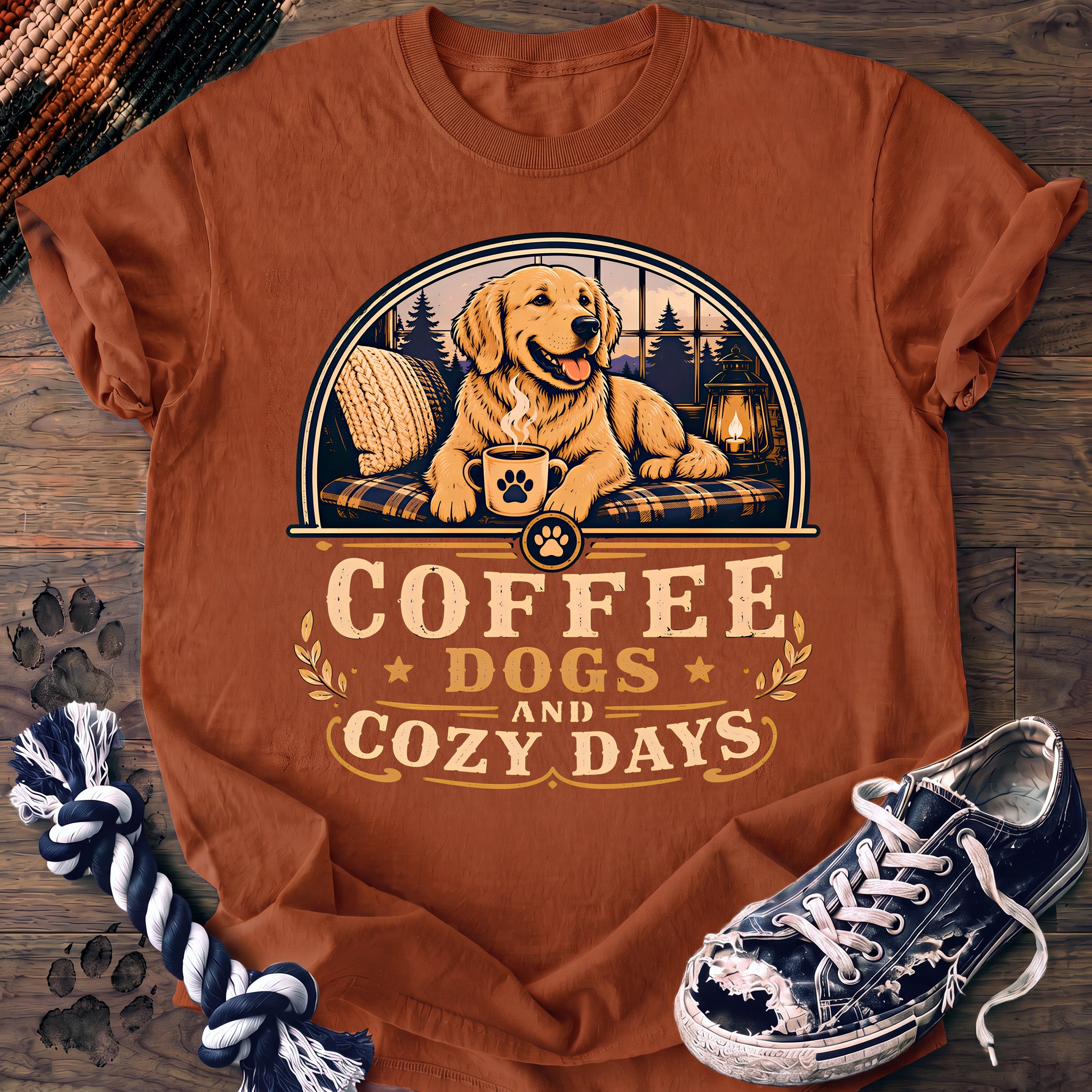 PAWSSION CLUB t-shirt in Yam color - SKU PC-0206