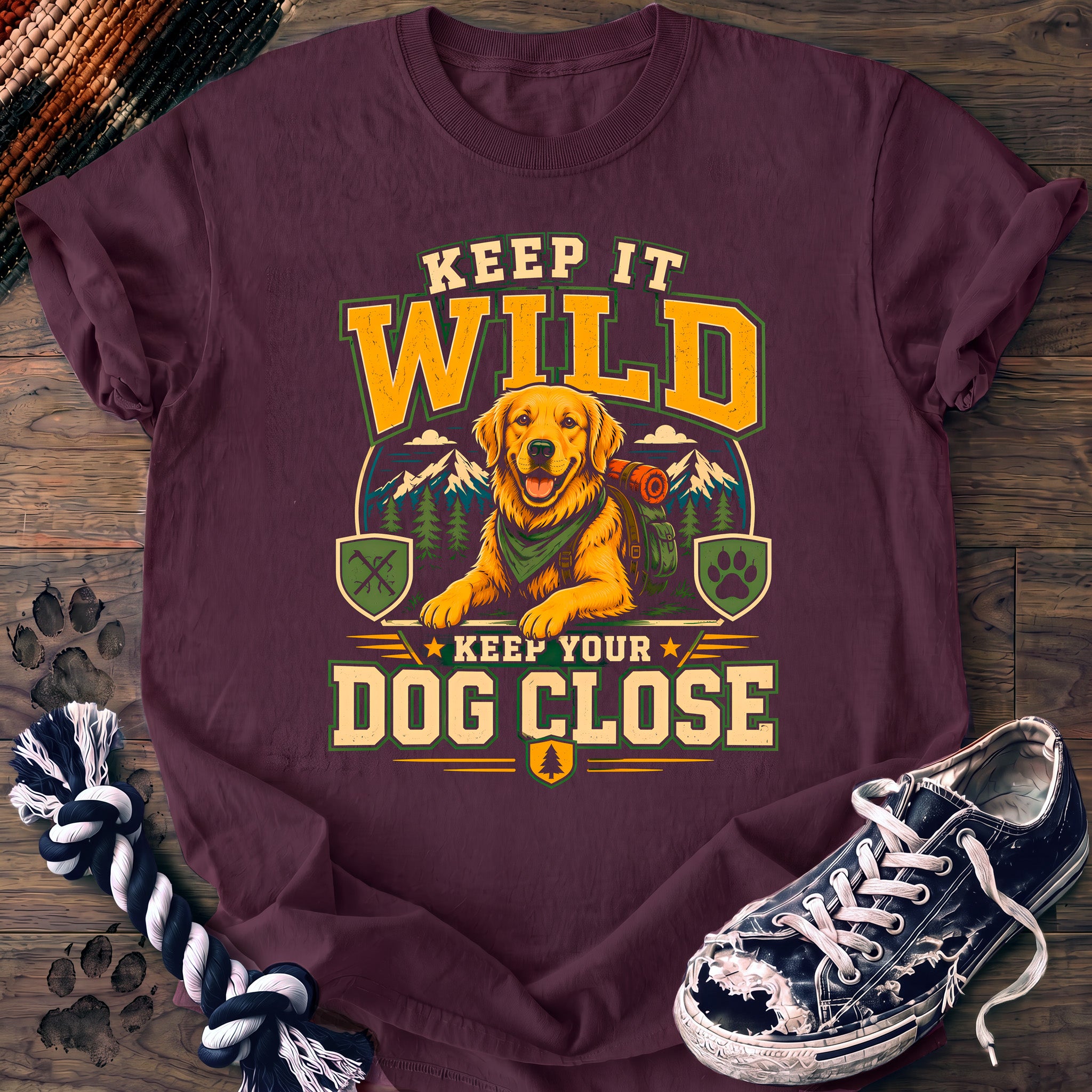 PAWSSION CLUB t-shirt in Berry color - SKU PC-0207