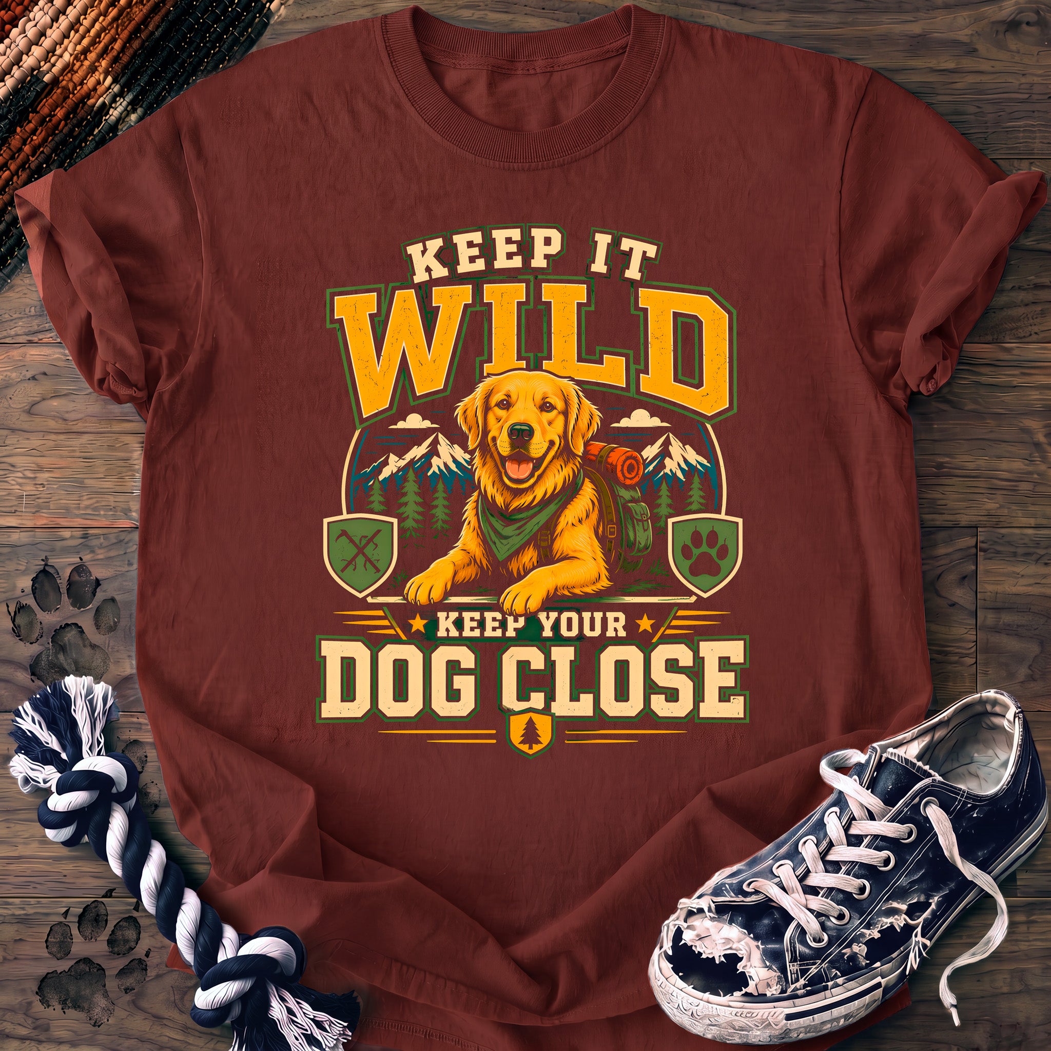 PAWSSION CLUB t-shirt in Brick color - SKU PC-0207