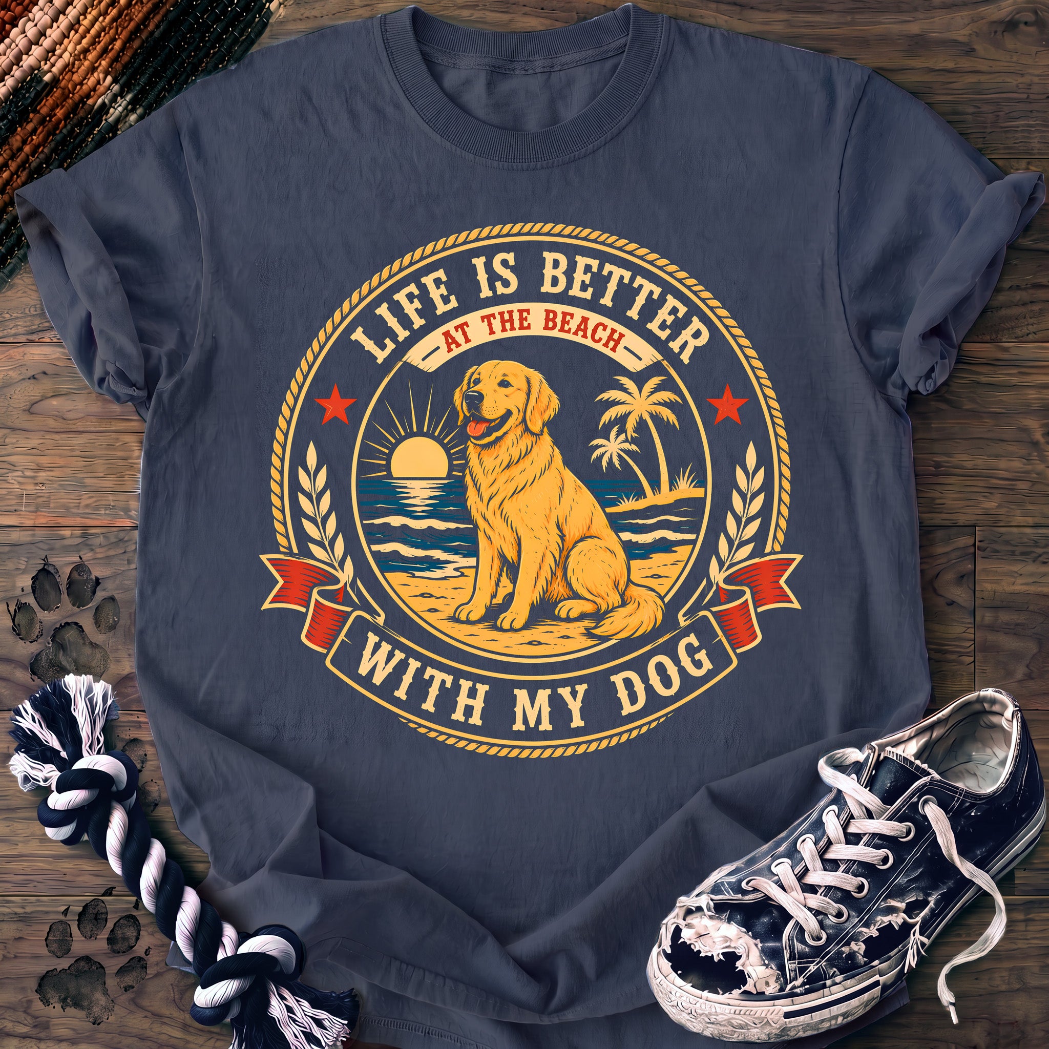 PAWSSION CLUB t-shirt in BlueJean color - SKU PC-0208