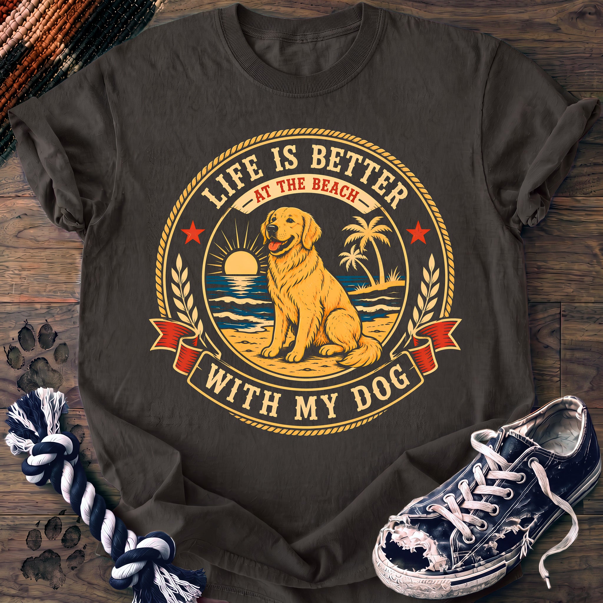 PAWSSION CLUB t-shirt in Pepper color - SKU PC-0208