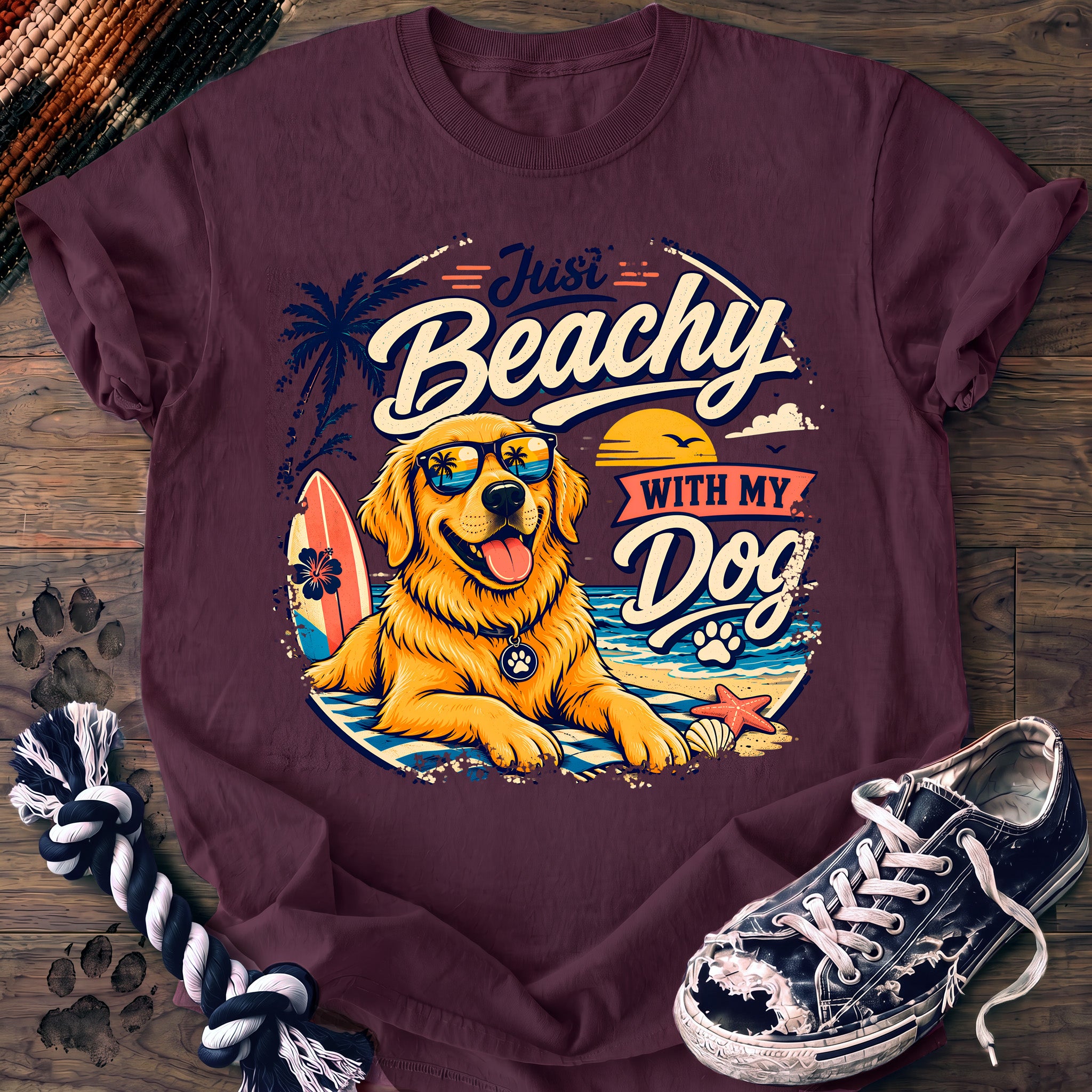 PAWSSION CLUB t-shirt in Berry color - SKU PC-0209