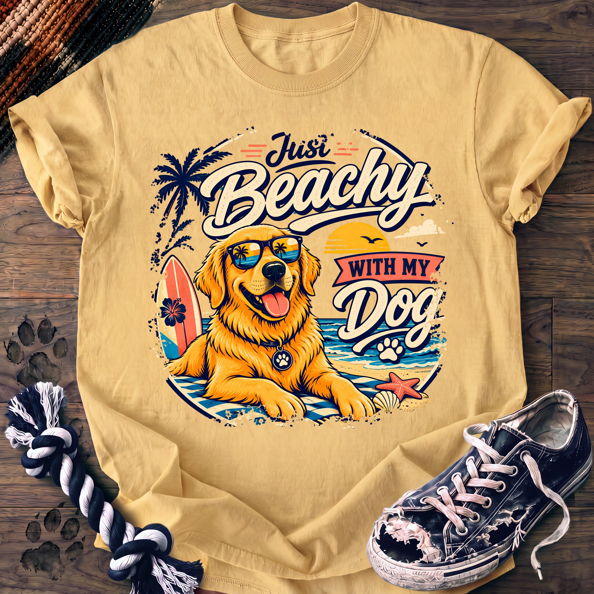 PAWSSION CLUB t-shirt in Butter color - SKU PC-0209