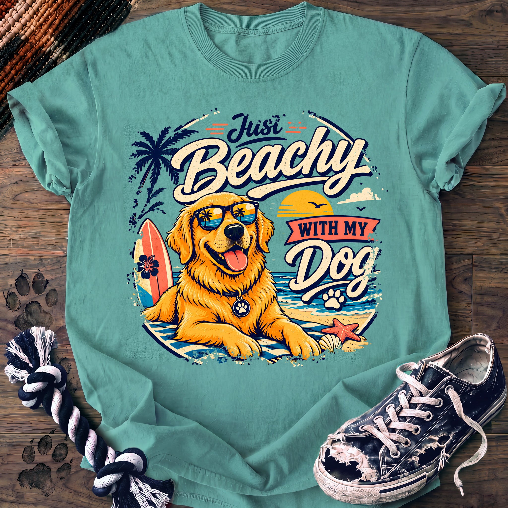 PAWSSION CLUB t-shirt in ChalkyMint color - SKU PC-0209