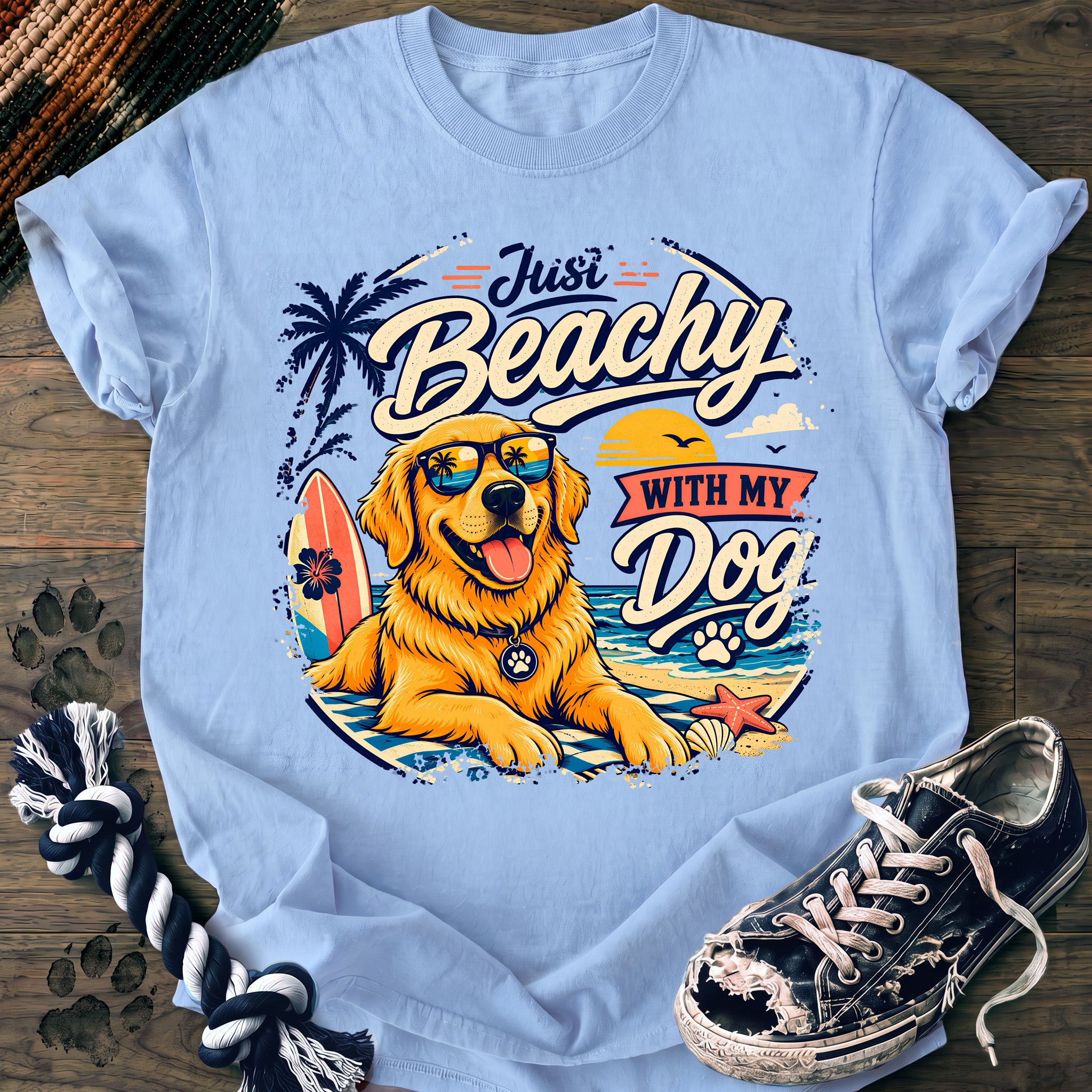 PAWSSION CLUB t-shirt in Chambray color - SKU PC-0209