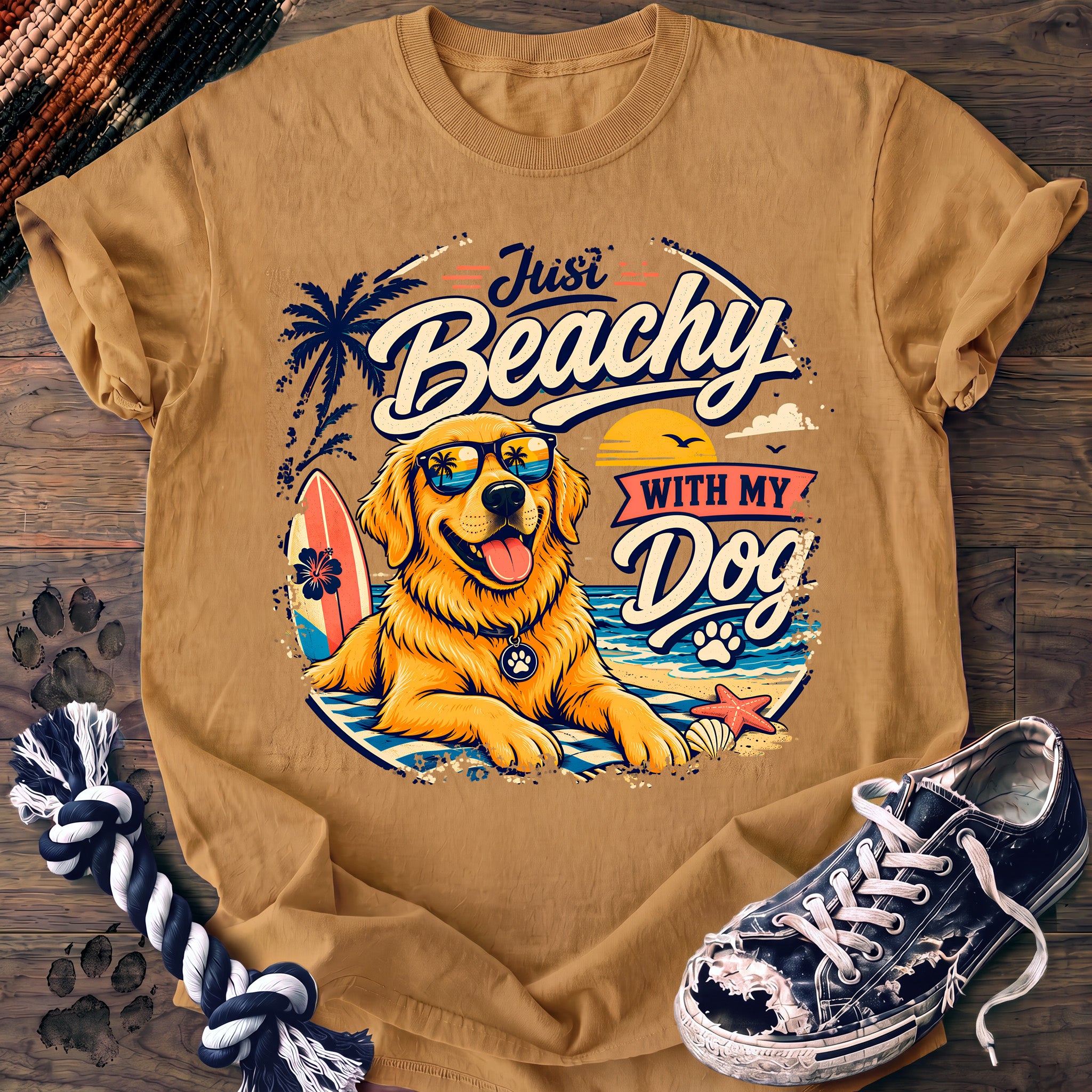 PAWSSION CLUB t-shirt in Mustard color - SKU PC-0209