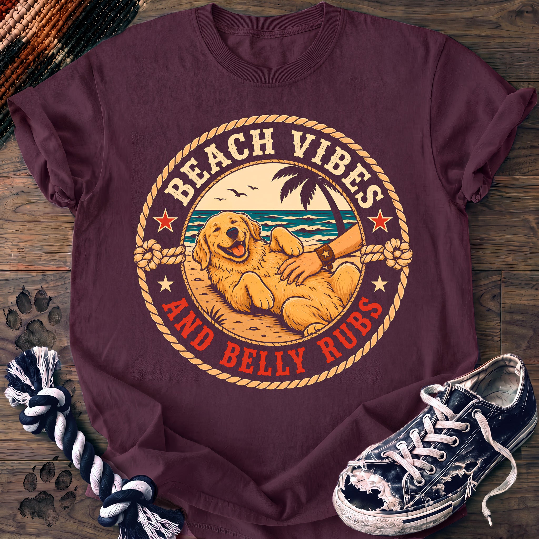 PAWSSION CLUB t-shirt in Berry color - SKU PC-0210