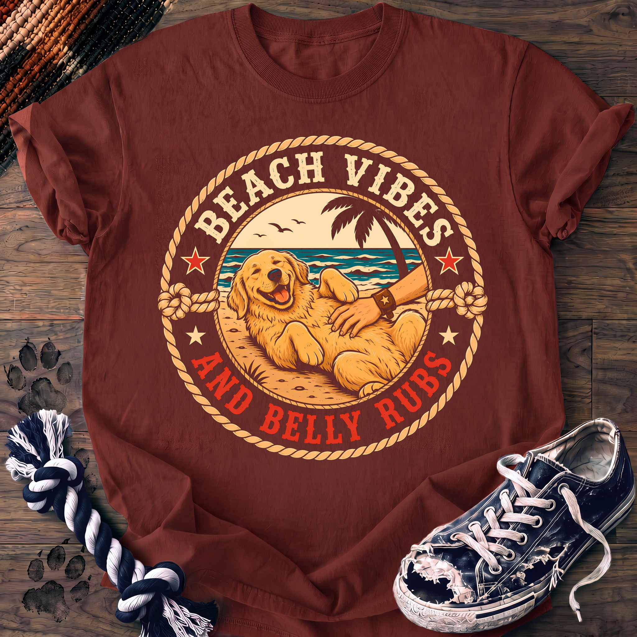 PAWSSION CLUB t-shirt in Brick color - SKU PC-0210