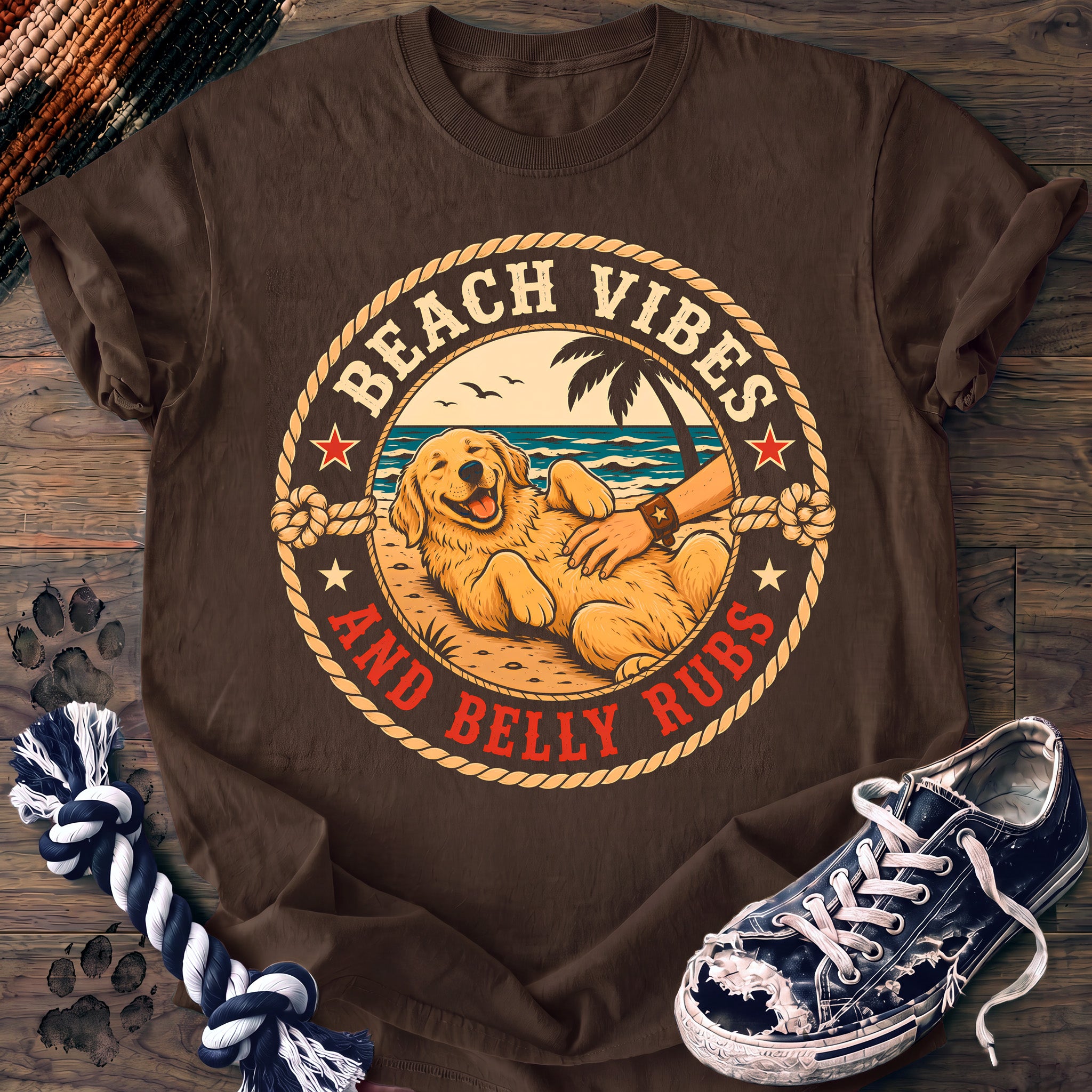 PAWSSION CLUB t-shirt in Espresso color - SKU PC-0210