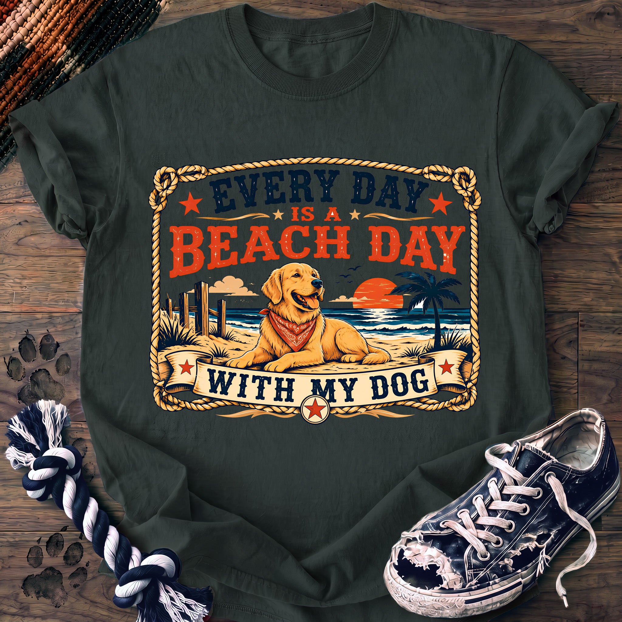 PAWSSION CLUB t-shirt in BlueSpruce color - SKU PC-0211