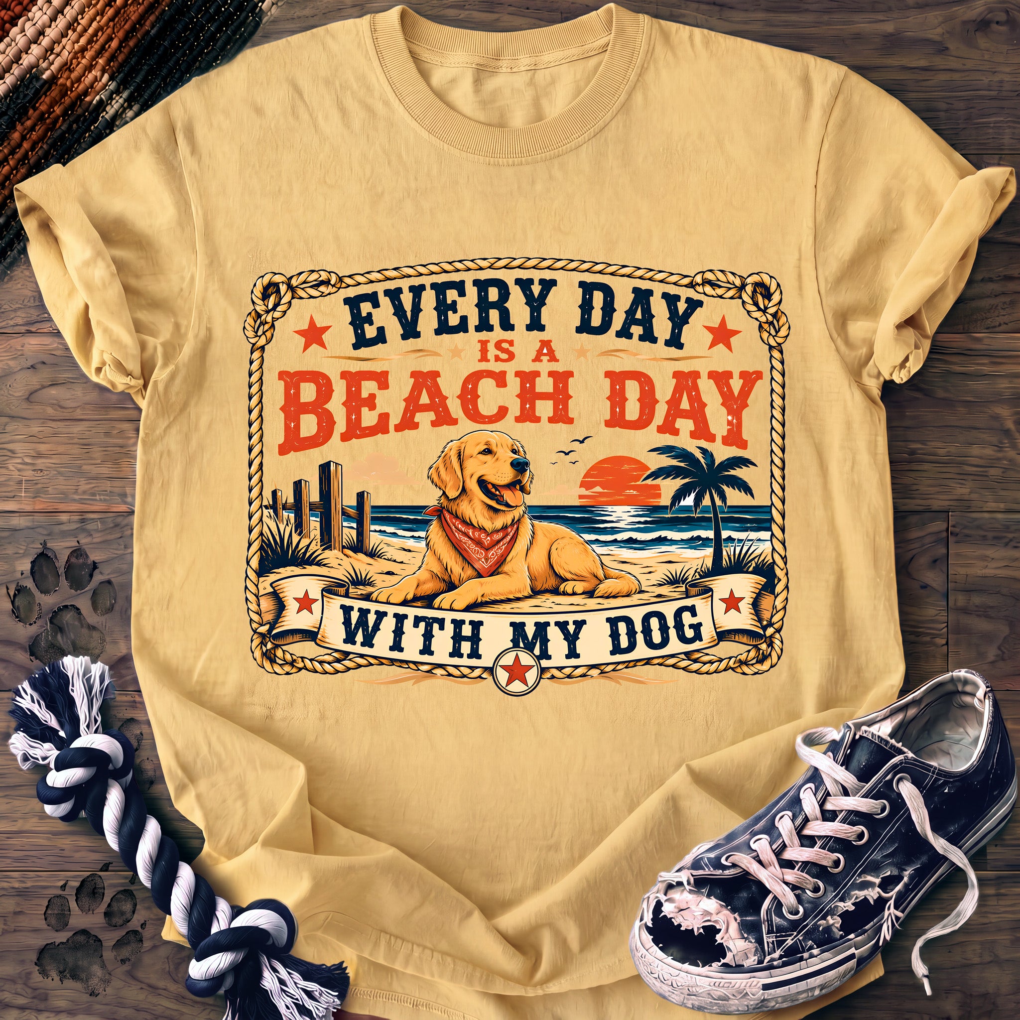 PAWSSION CLUB t-shirt in Butter color - SKU PC-0211