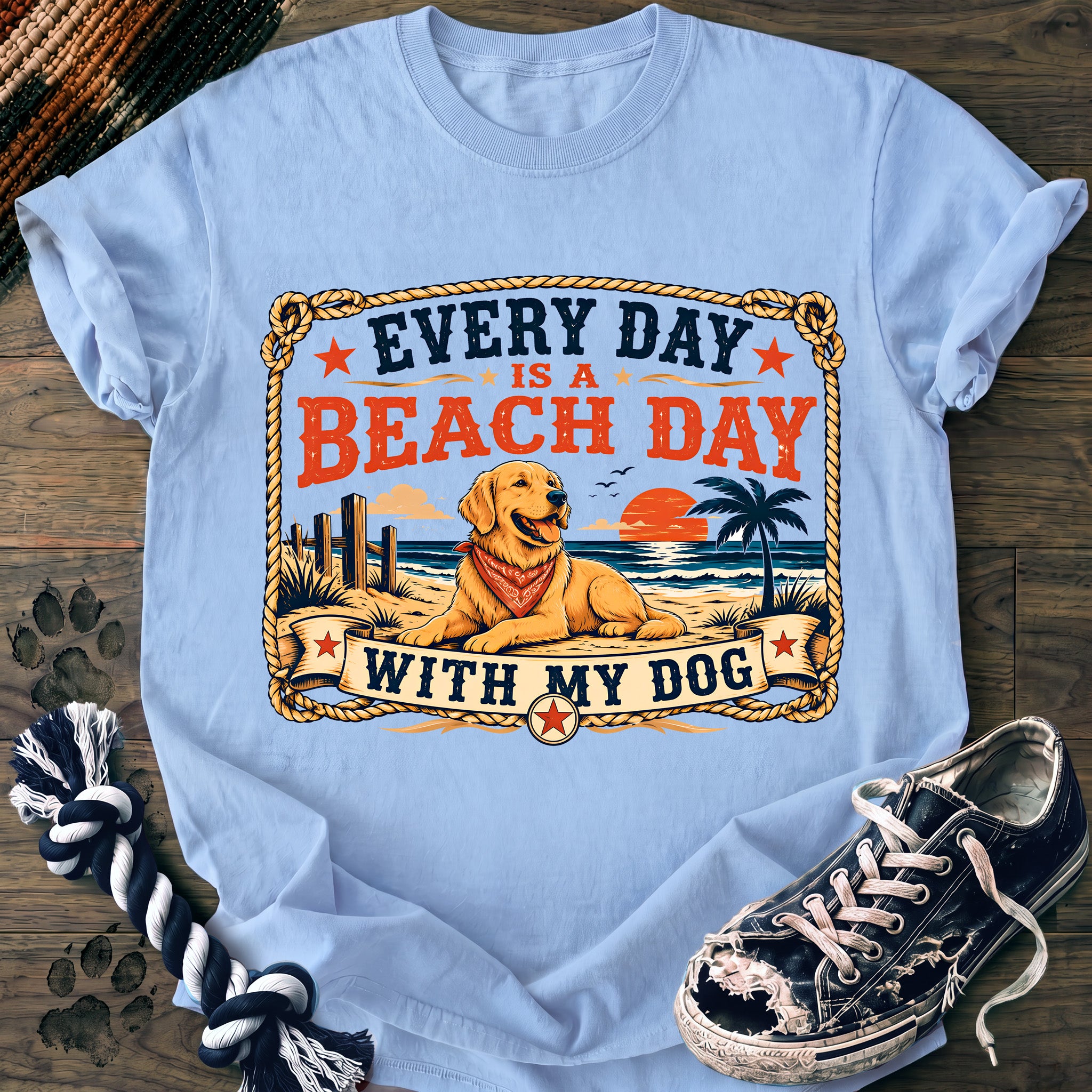 PAWSSION CLUB t-shirt in Chambray color - SKU PC-0211