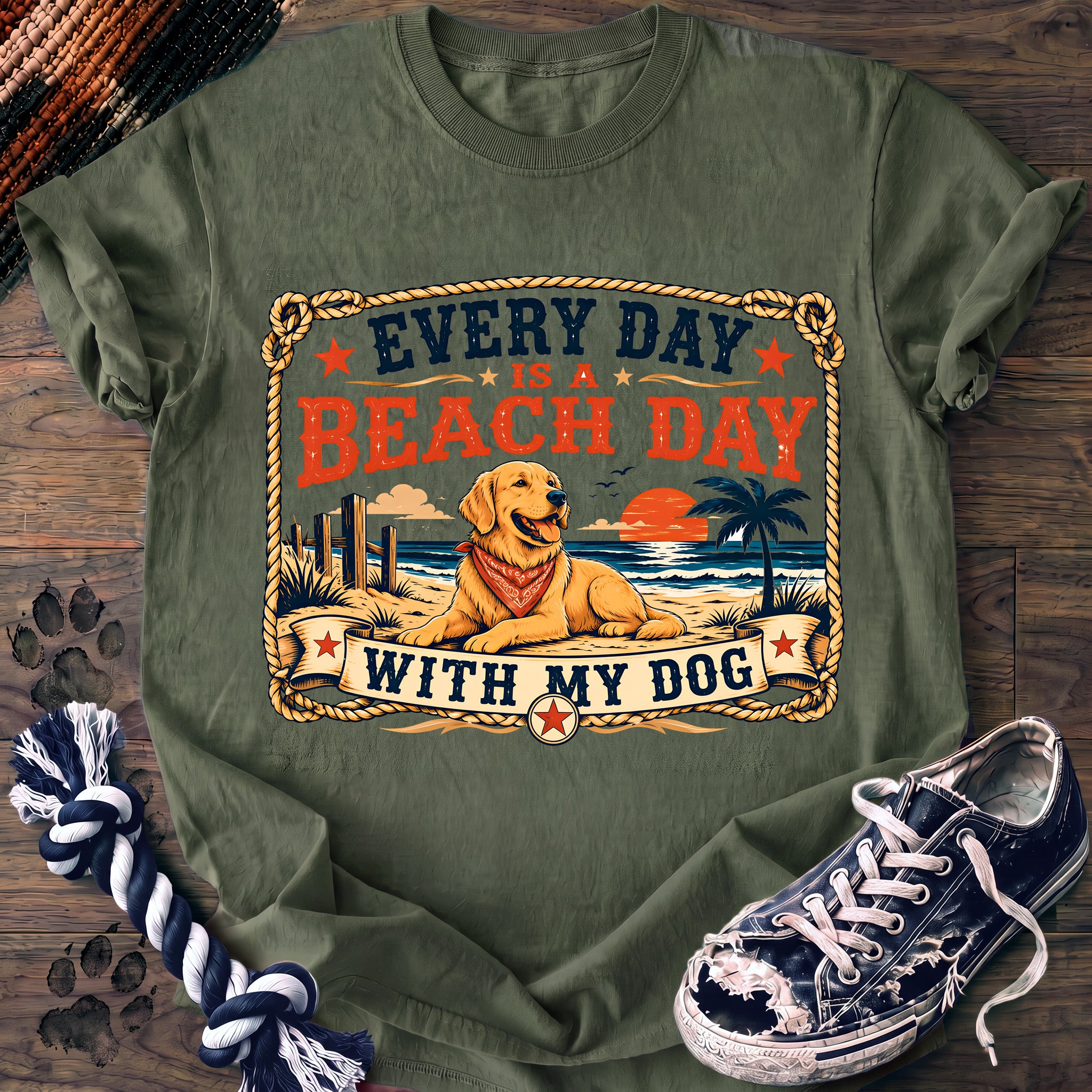 PAWSSION CLUB t-shirt in LightGreen color - SKU PC-0211
