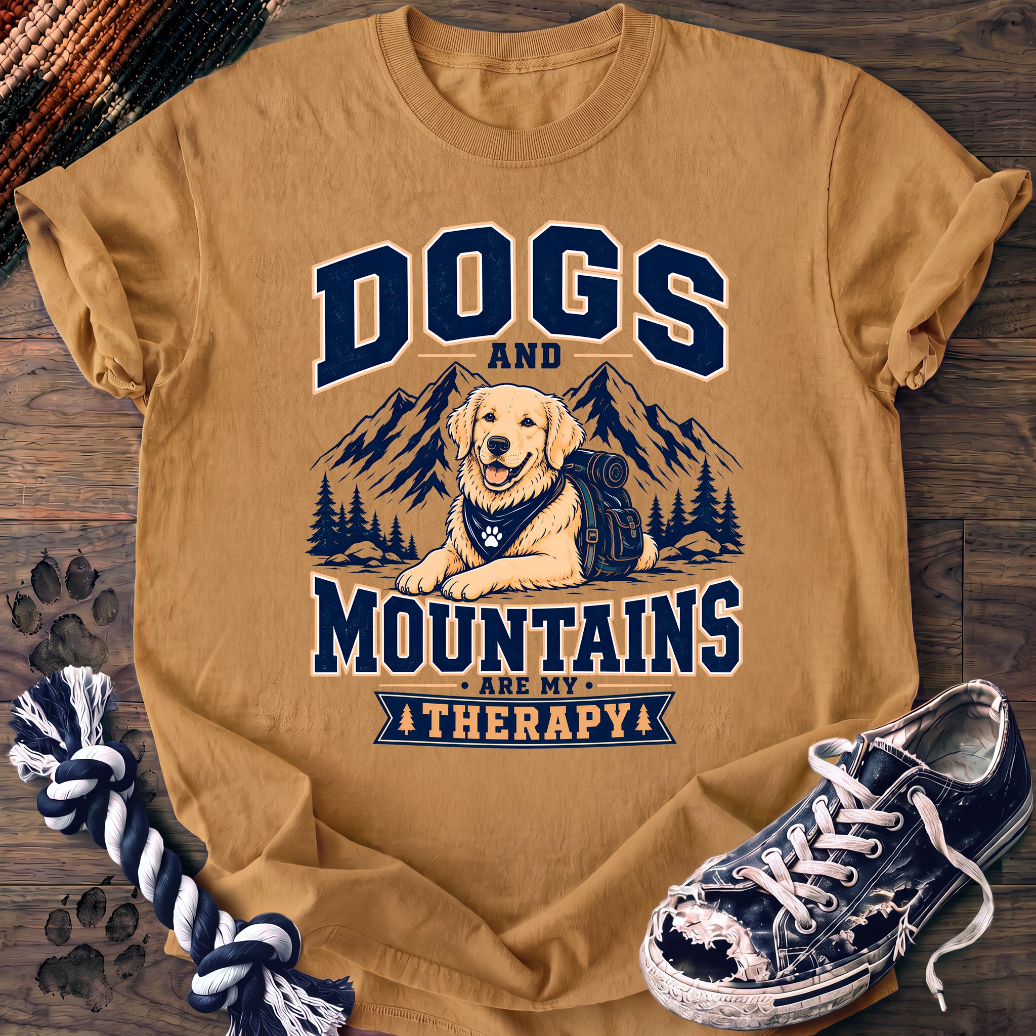 PAWSSION CLUB t-shirt in Mustard color - SKU PC-0212