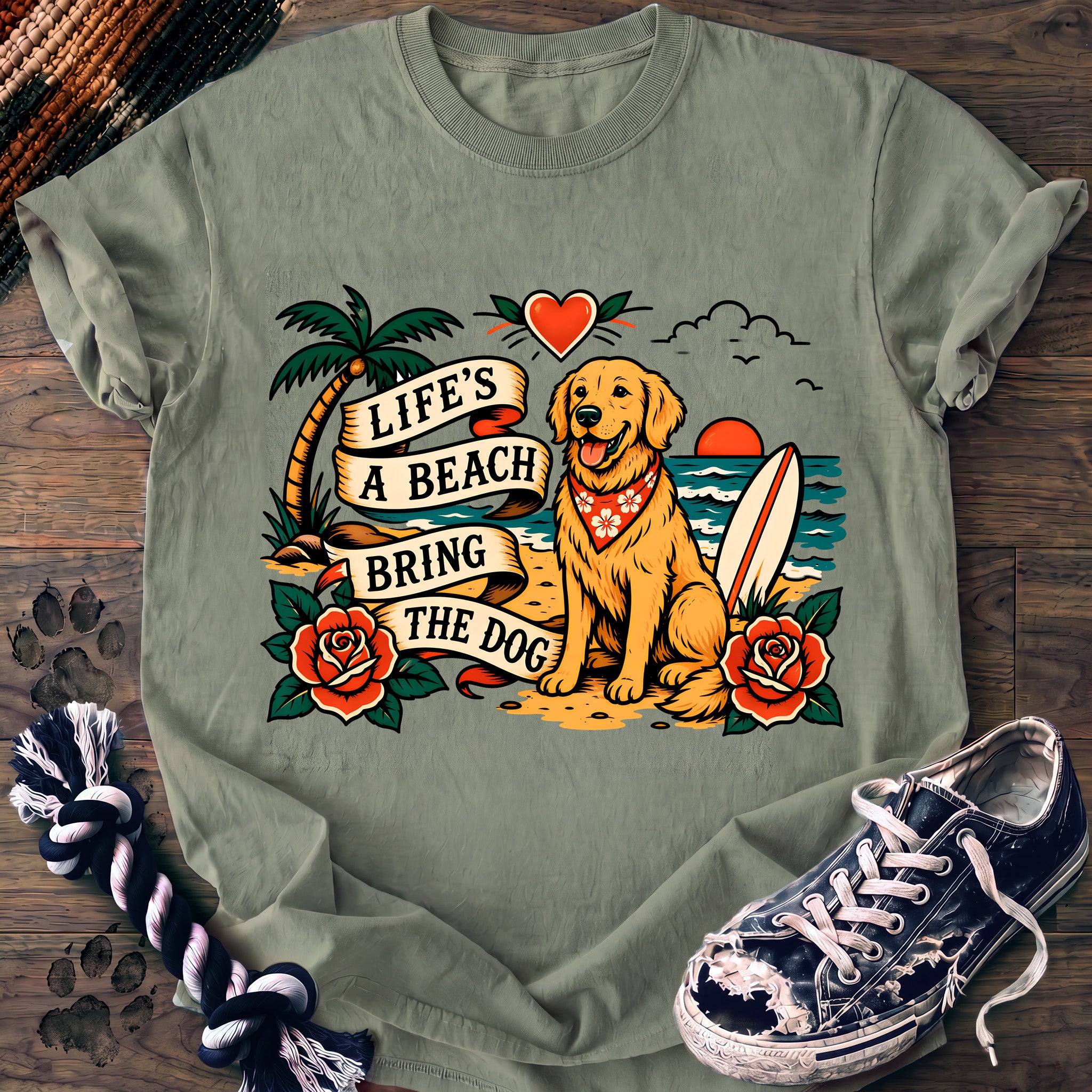 PAWSSION CLUB t-shirt in Bay color - SKU PC-0213