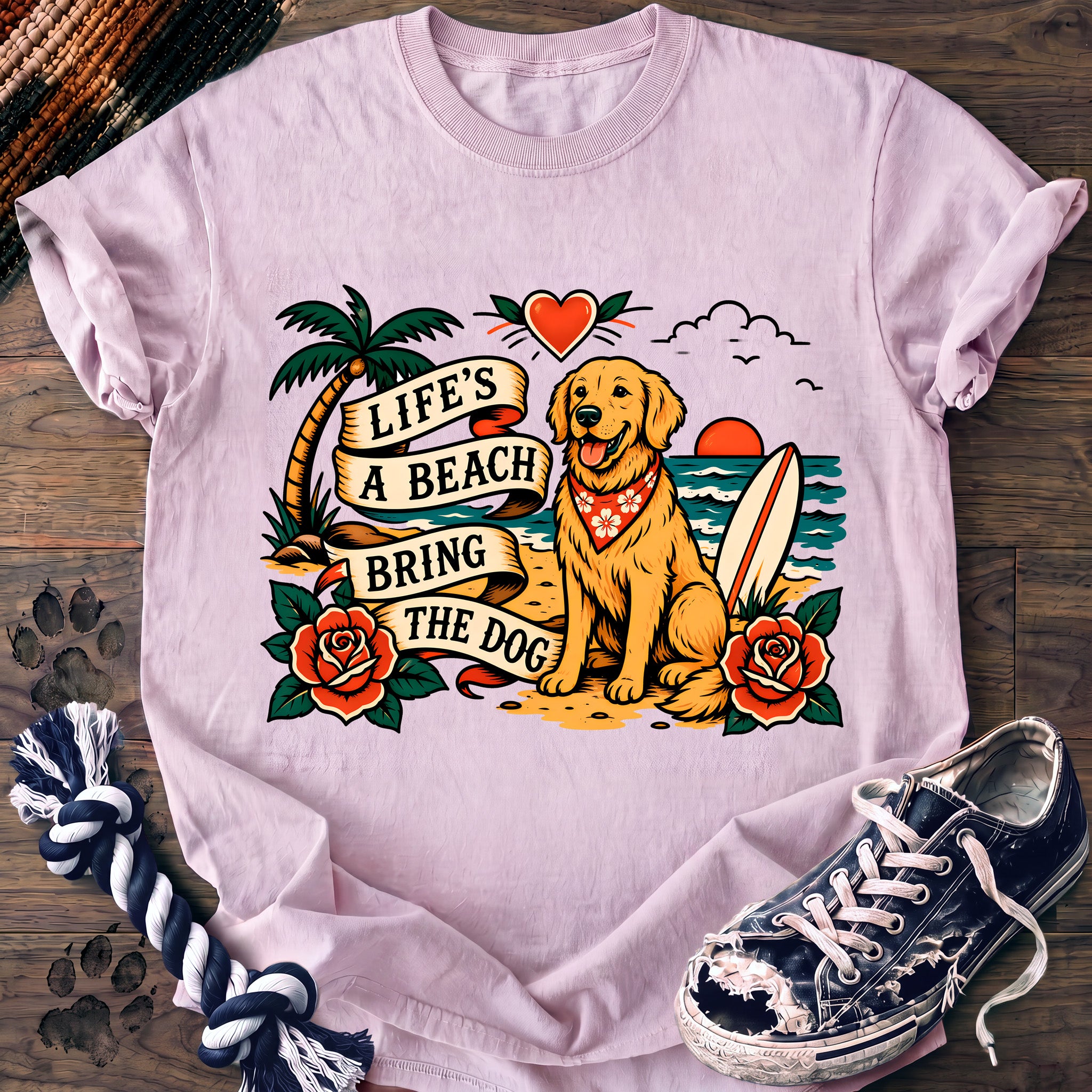 PAWSSION CLUB t-shirt in Blossom color - SKU PC-0213