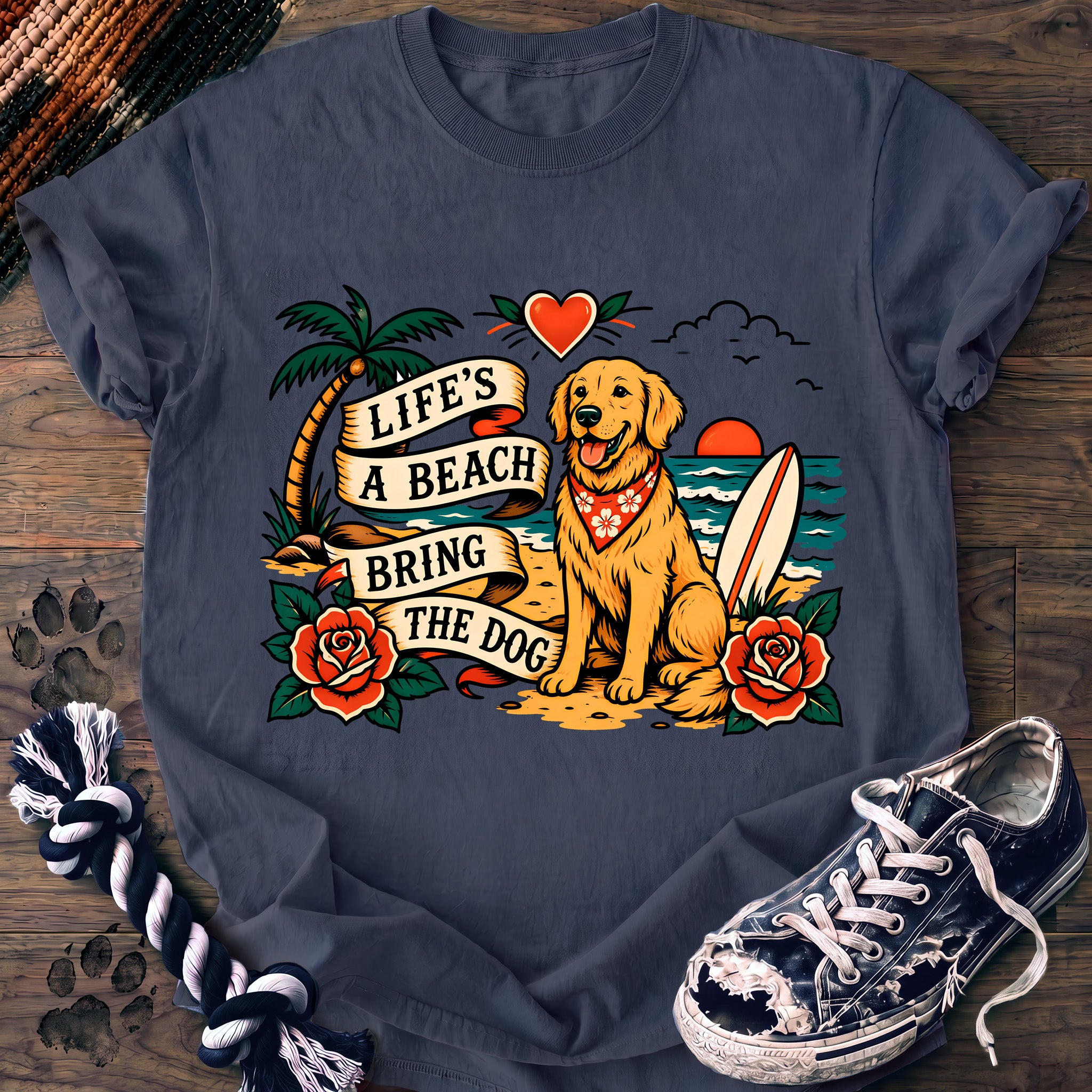 PAWSSION CLUB t-shirt in BlueJean color - SKU PC-0213