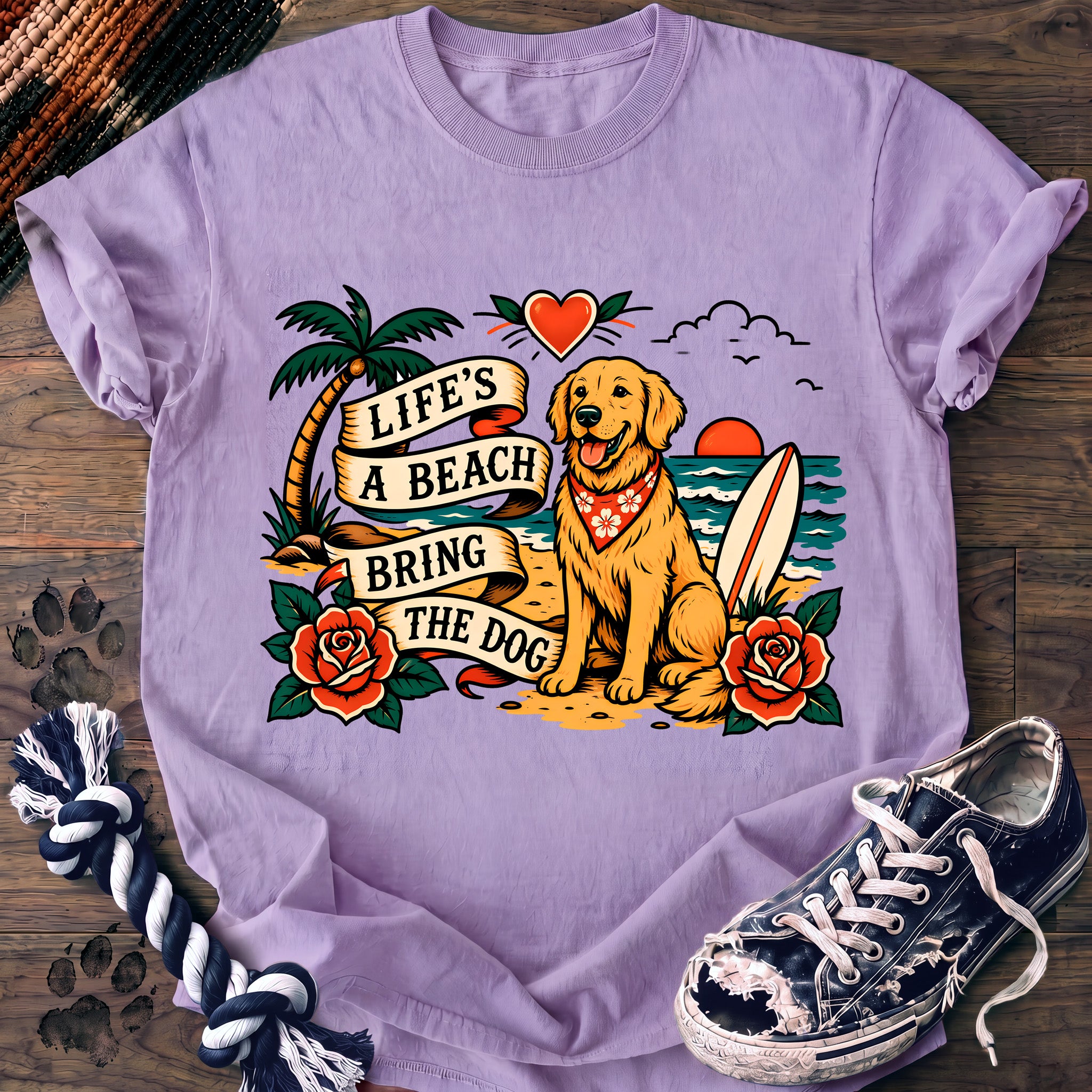 PAWSSION CLUB t-shirt in Orchid color - SKU PC-0213