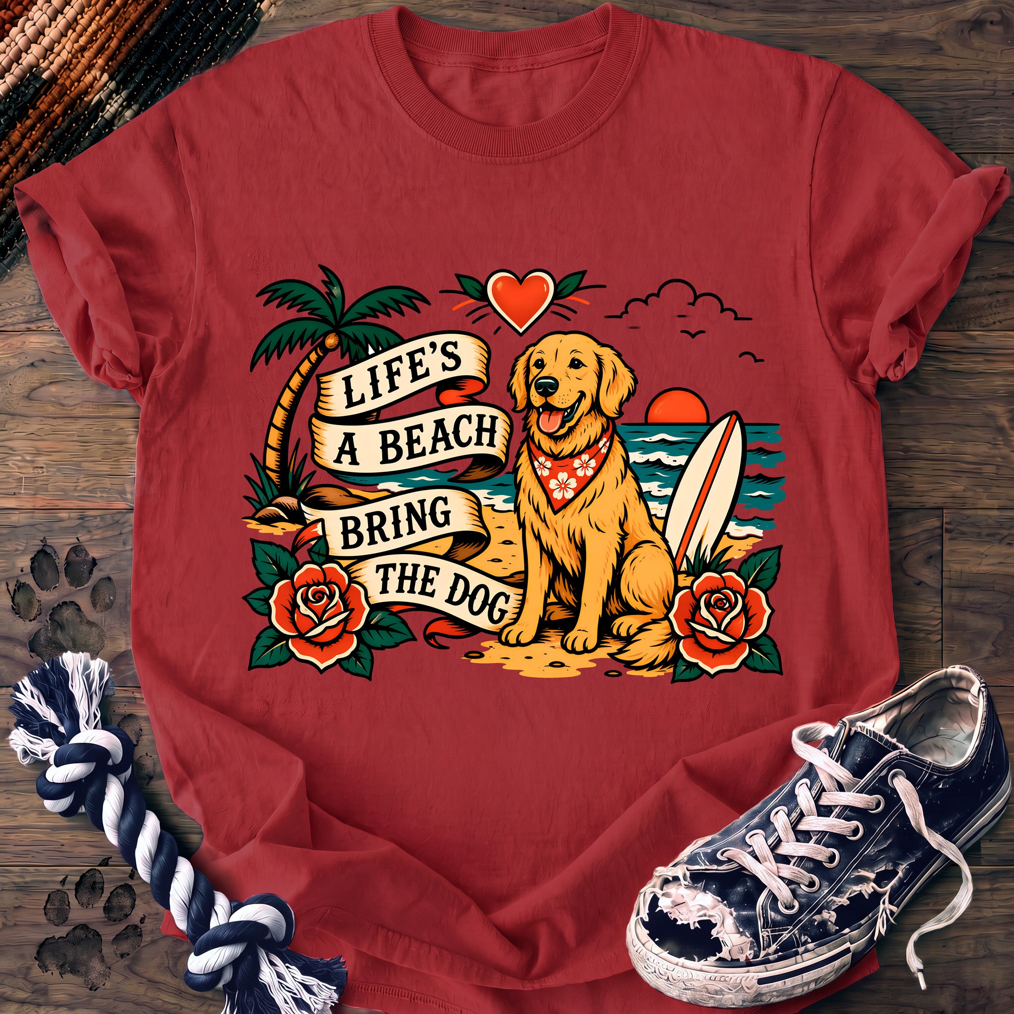 PAWSSION CLUB t-shirt in Watermelon color - SKU PC-0213
