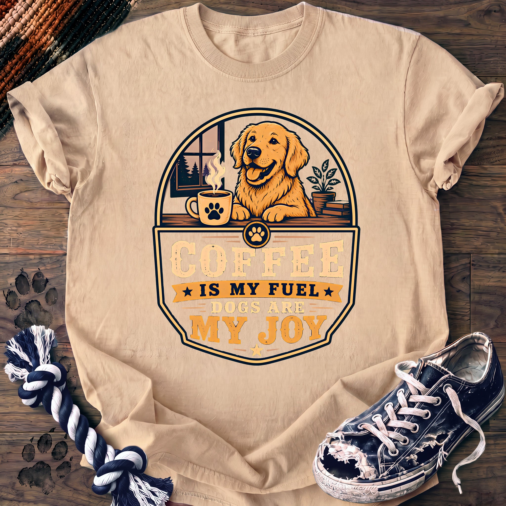 PAWSSION CLUB t-shirt in Ivory color - SKU PC-0215