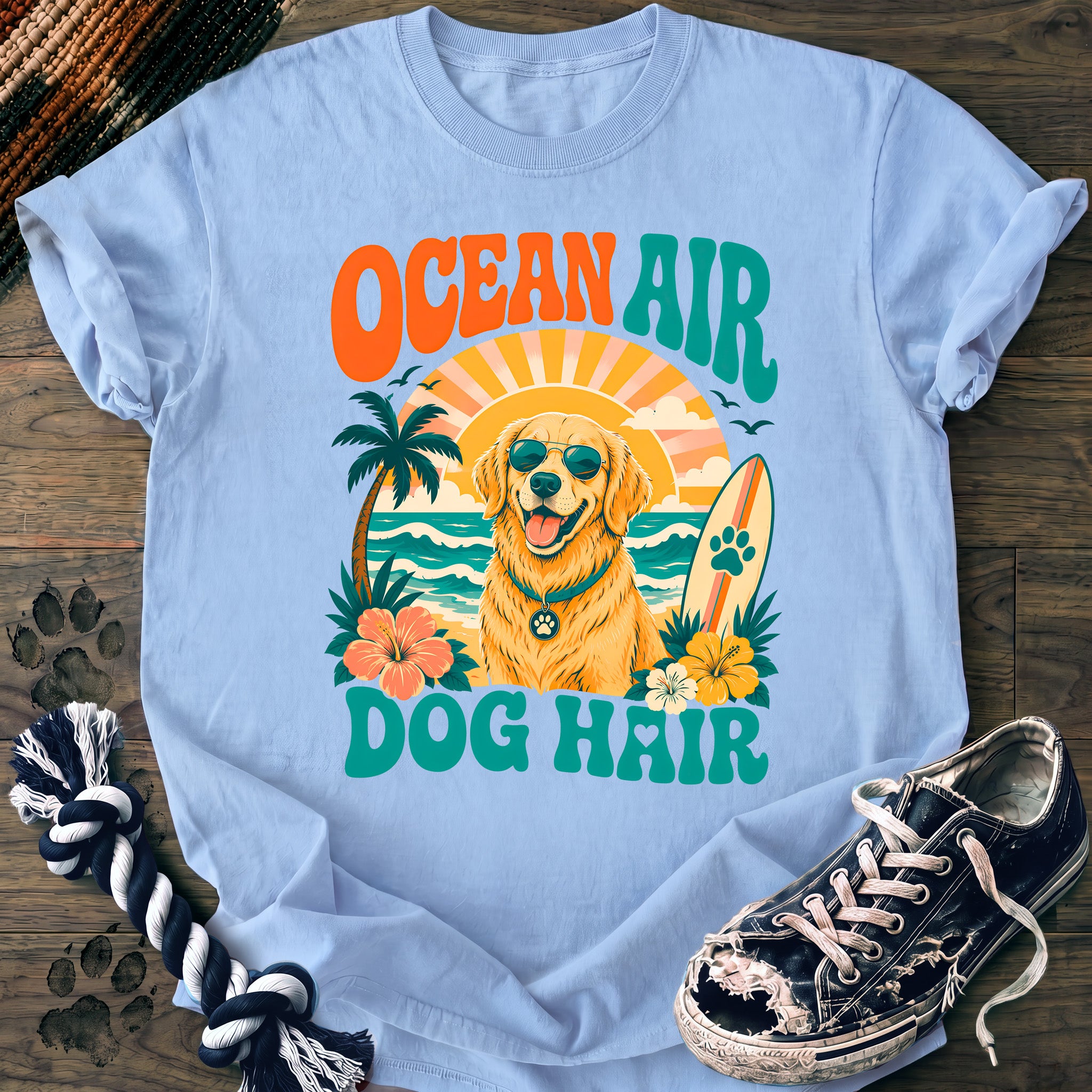PAWSSION CLUB t-shirt in Chambray color - SKU PC-0216