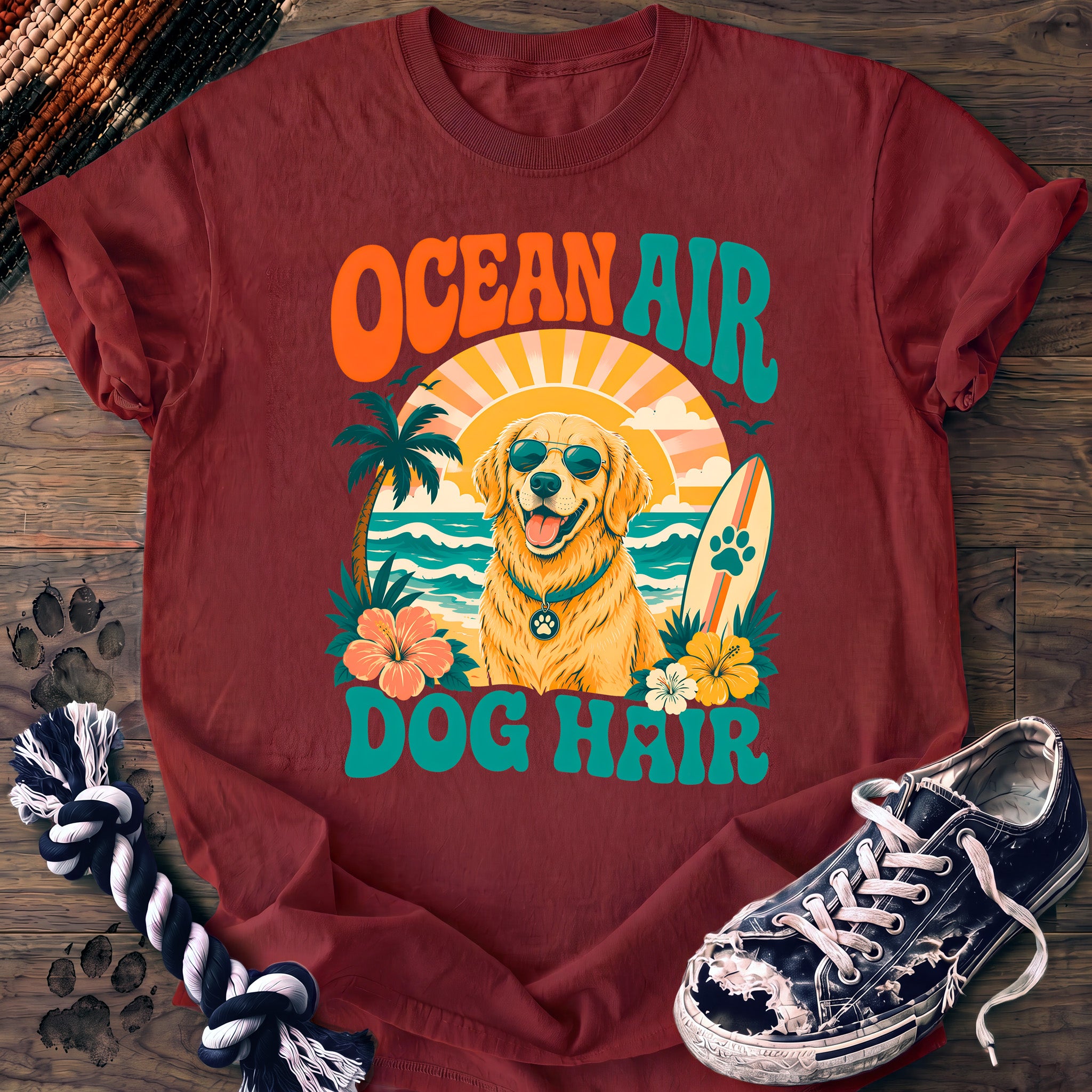 PAWSSION CLUB t-shirt in Chili color - SKU PC-0216