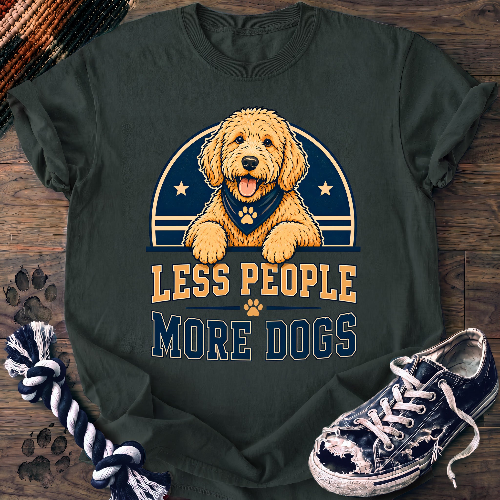 PAWSSION CLUB t-shirt in BlueSpruce color - SKU PC-0217