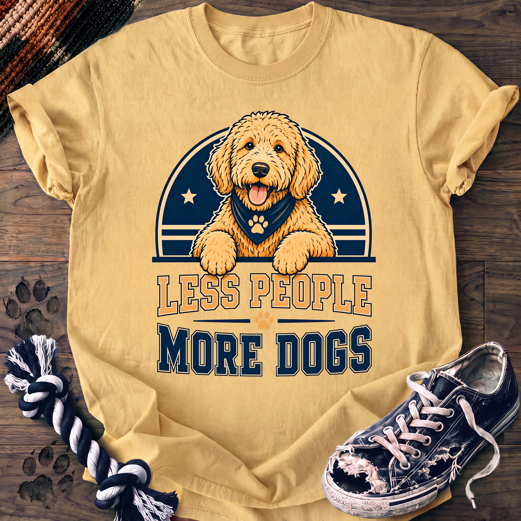 PAWSSION CLUB t-shirt in Butter color - SKU PC-0217