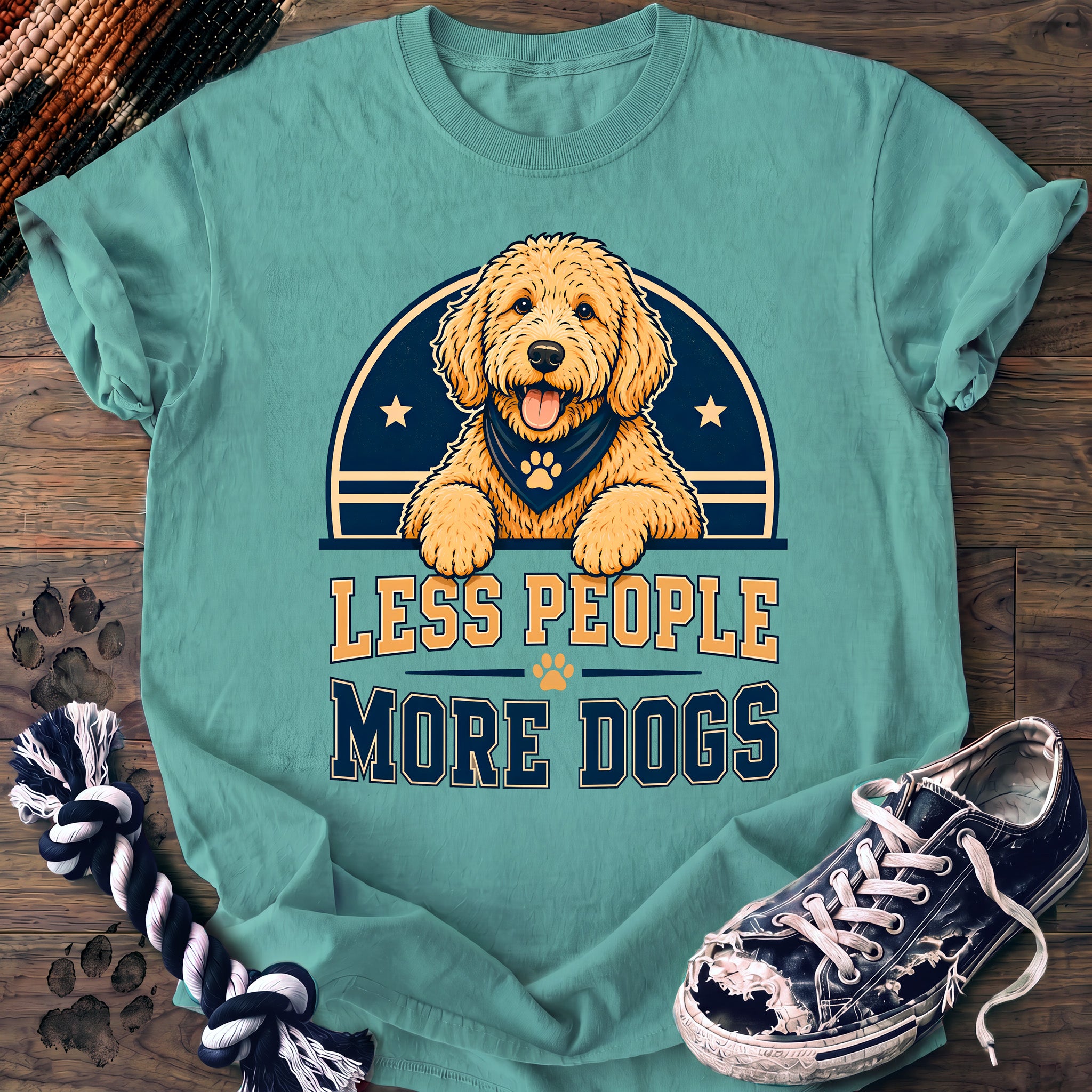 PAWSSION CLUB t-shirt in ChalkyMint color - SKU PC-0217