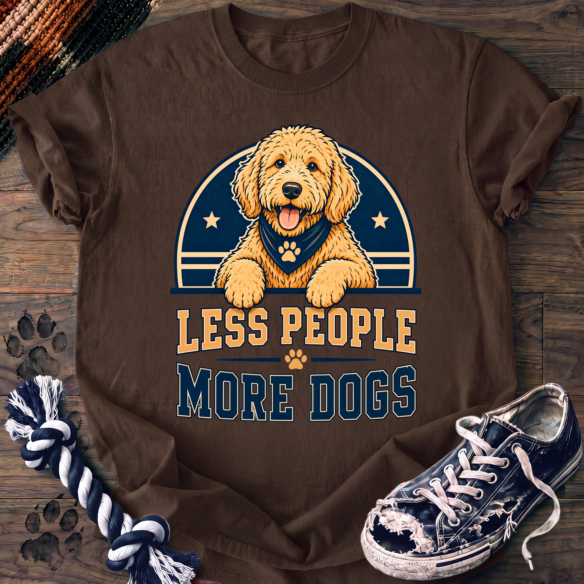 PAWSSION CLUB t-shirt in Espresso color - SKU PC-0217