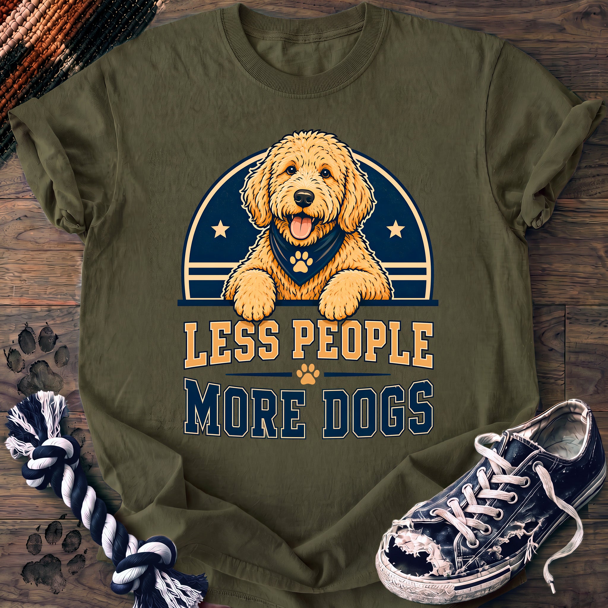 PAWSSION CLUB t-shirt in Moss color - SKU PC-0217