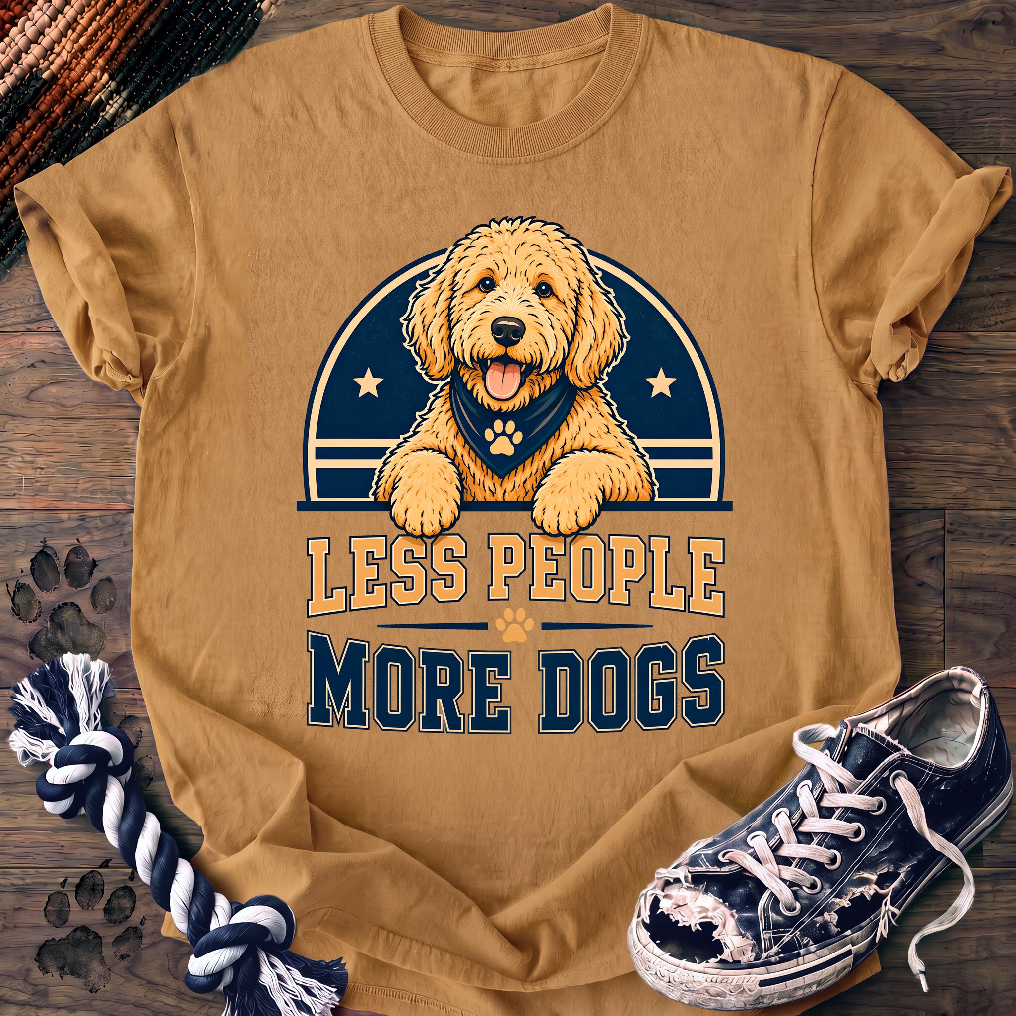 PAWSSION CLUB t-shirt in Mustard color - SKU PC-0217