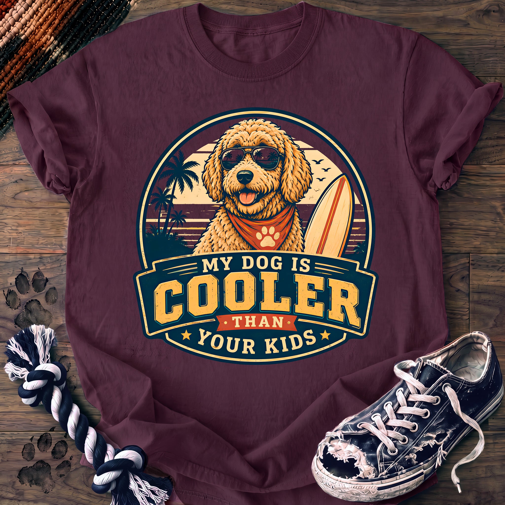 PAWSSION CLUB t-shirt in Berry color - SKU PC-0218