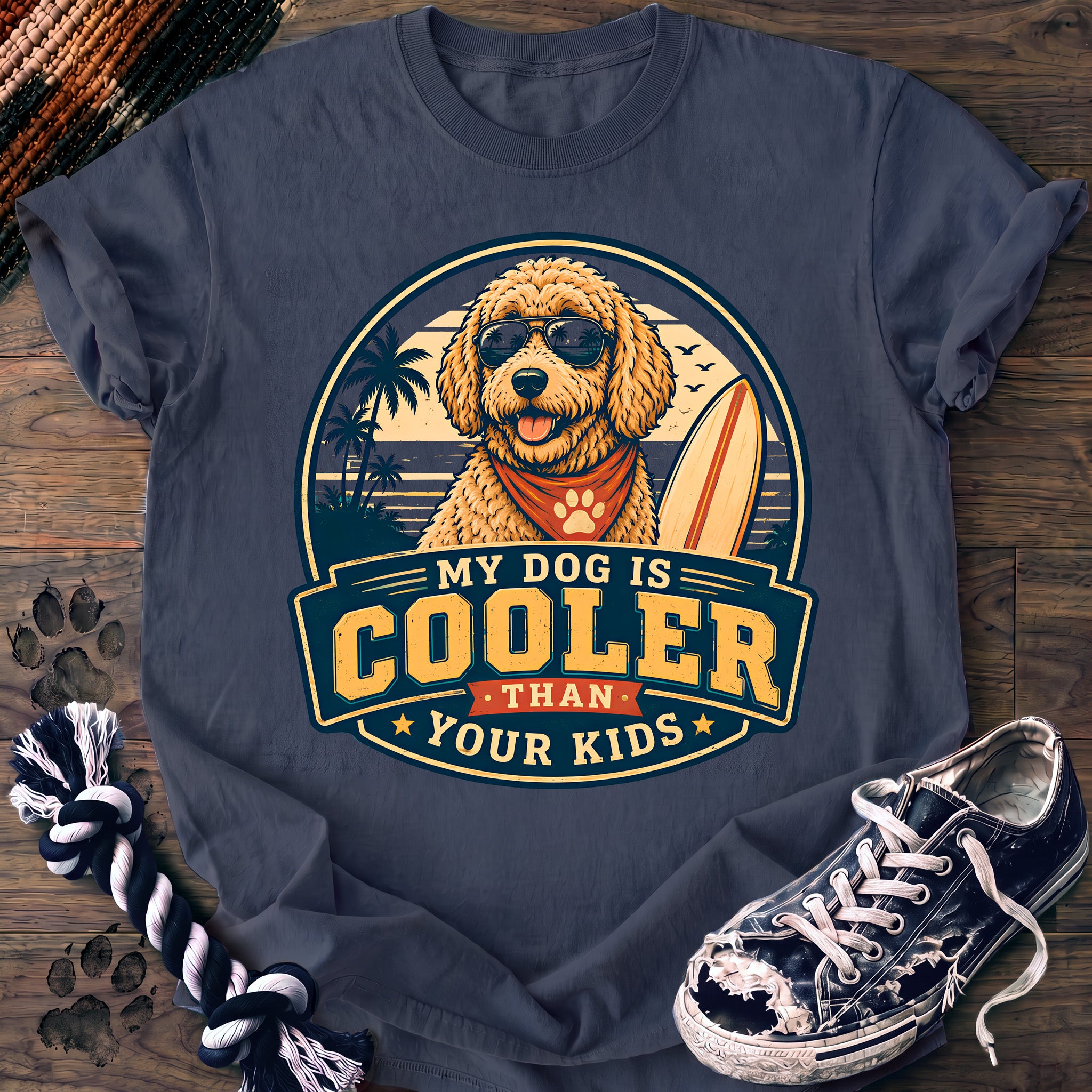 PAWSSION CLUB t-shirt in BlueJean color - SKU PC-0218
