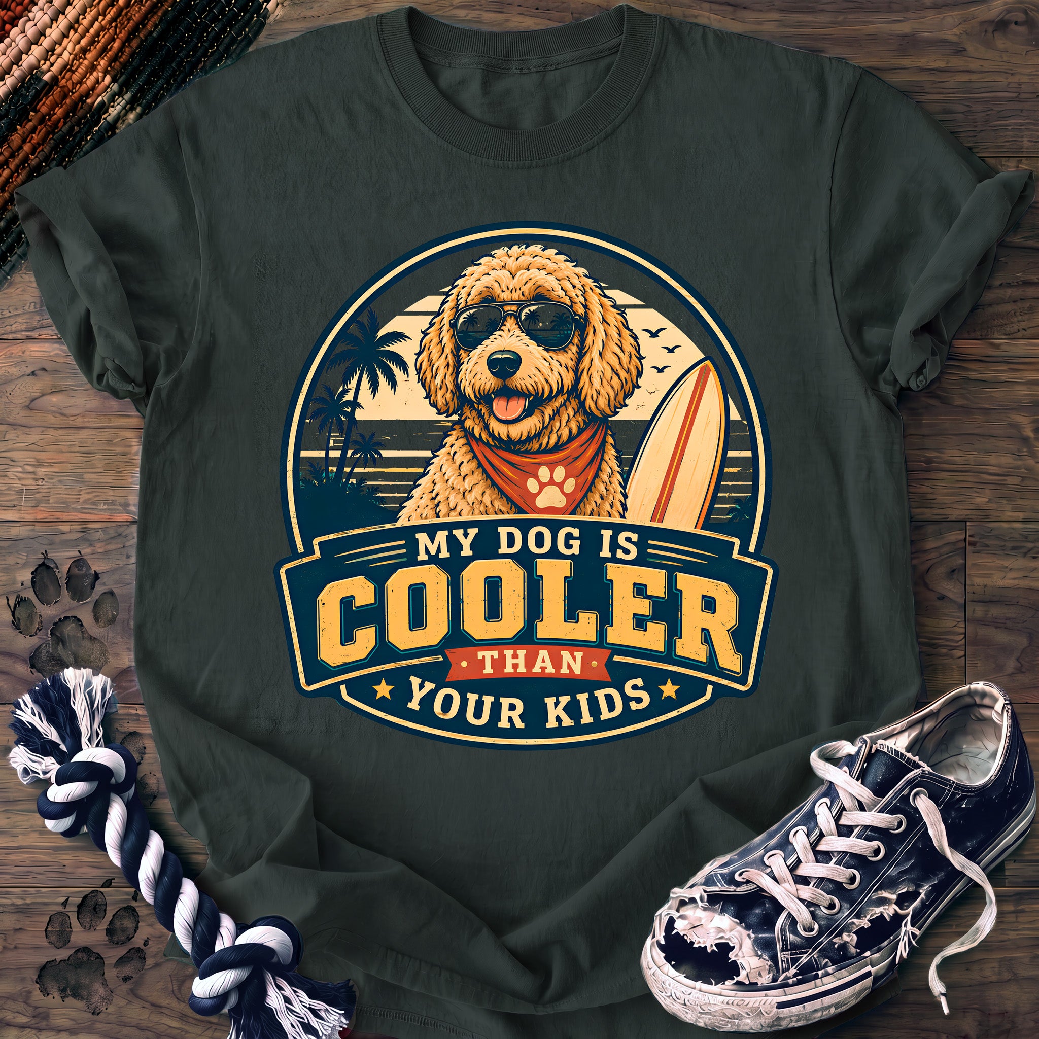 PAWSSION CLUB t-shirt in BlueSpruce color - SKU PC-0218