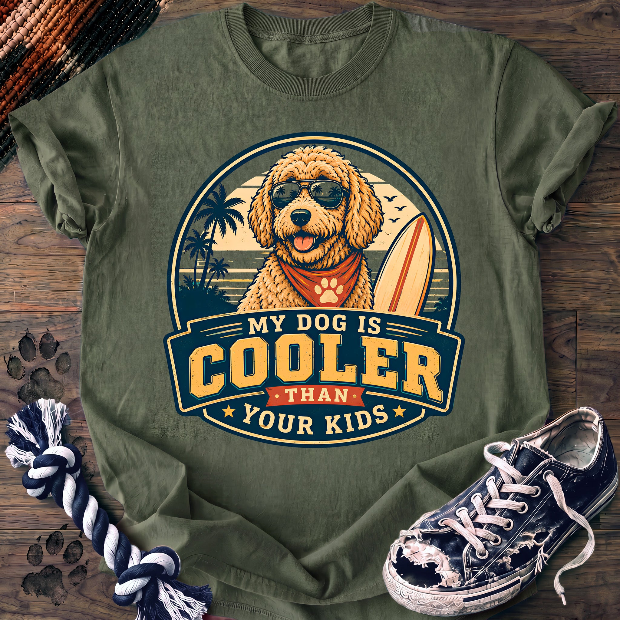 PAWSSION CLUB t-shirt in LightGreen color - SKU PC-0218