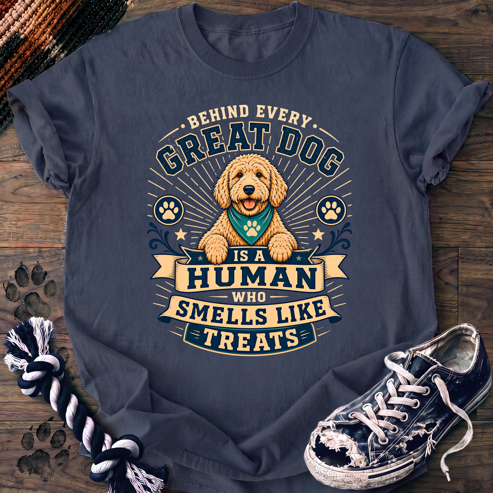 PAWSSION CLUB t-shirt in BlueJean color - SKU PC-0219