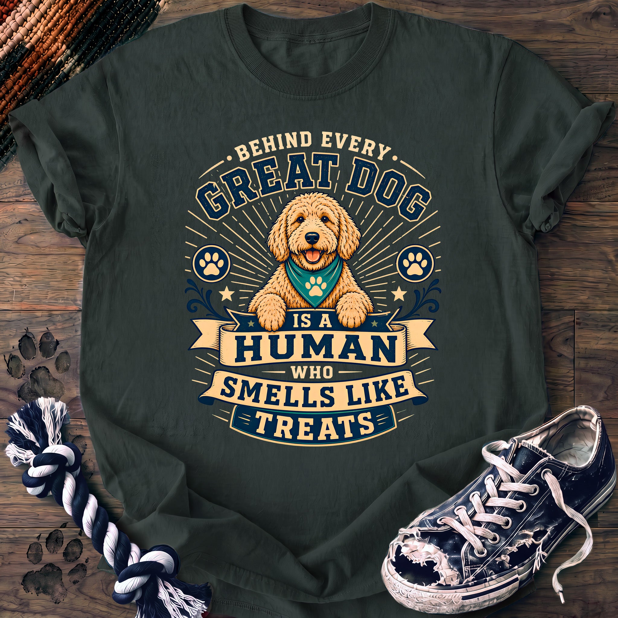 PAWSSION CLUB t-shirt in BlueSpruce color - SKU PC-0219