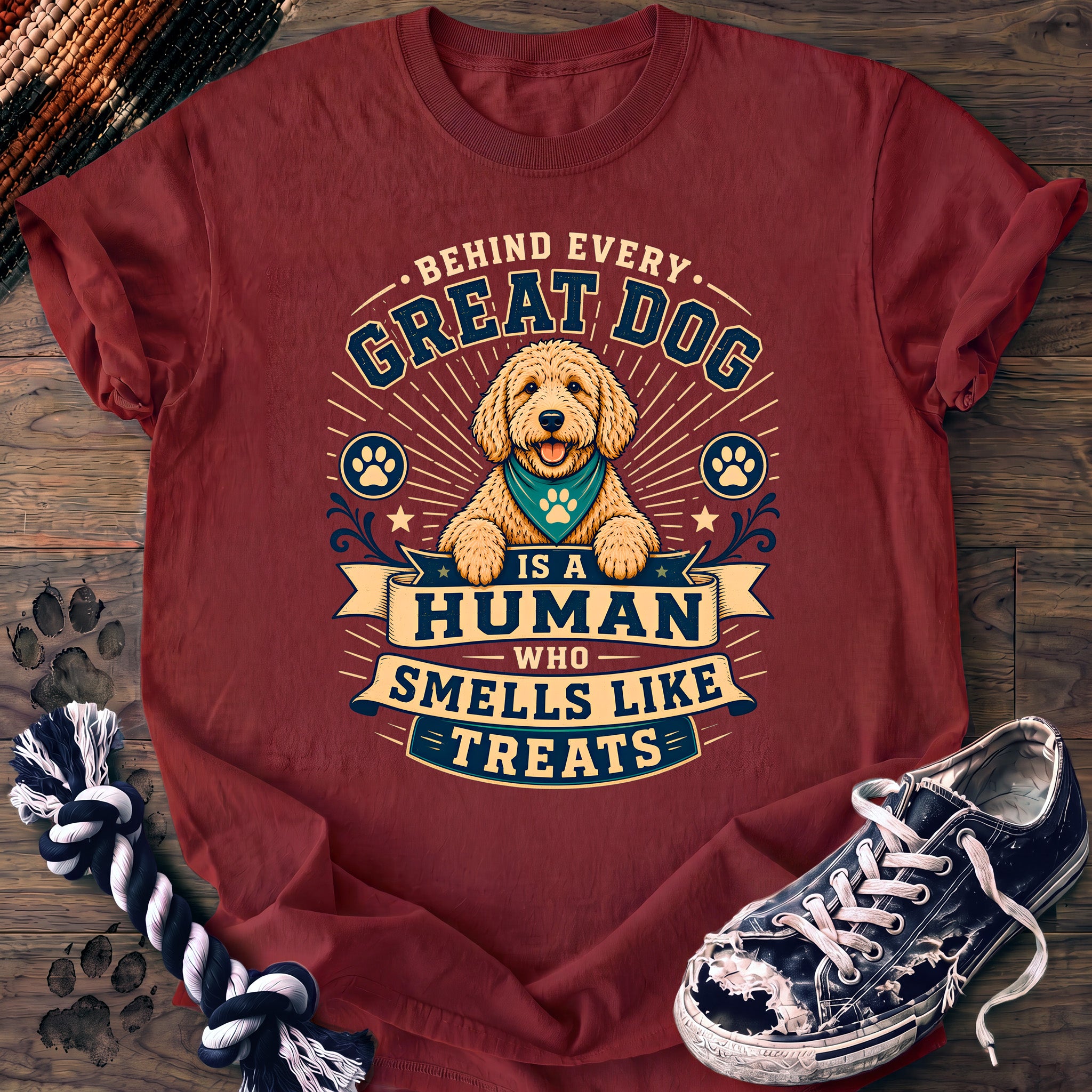 PAWSSION CLUB t-shirt in Chili color - SKU PC-0219