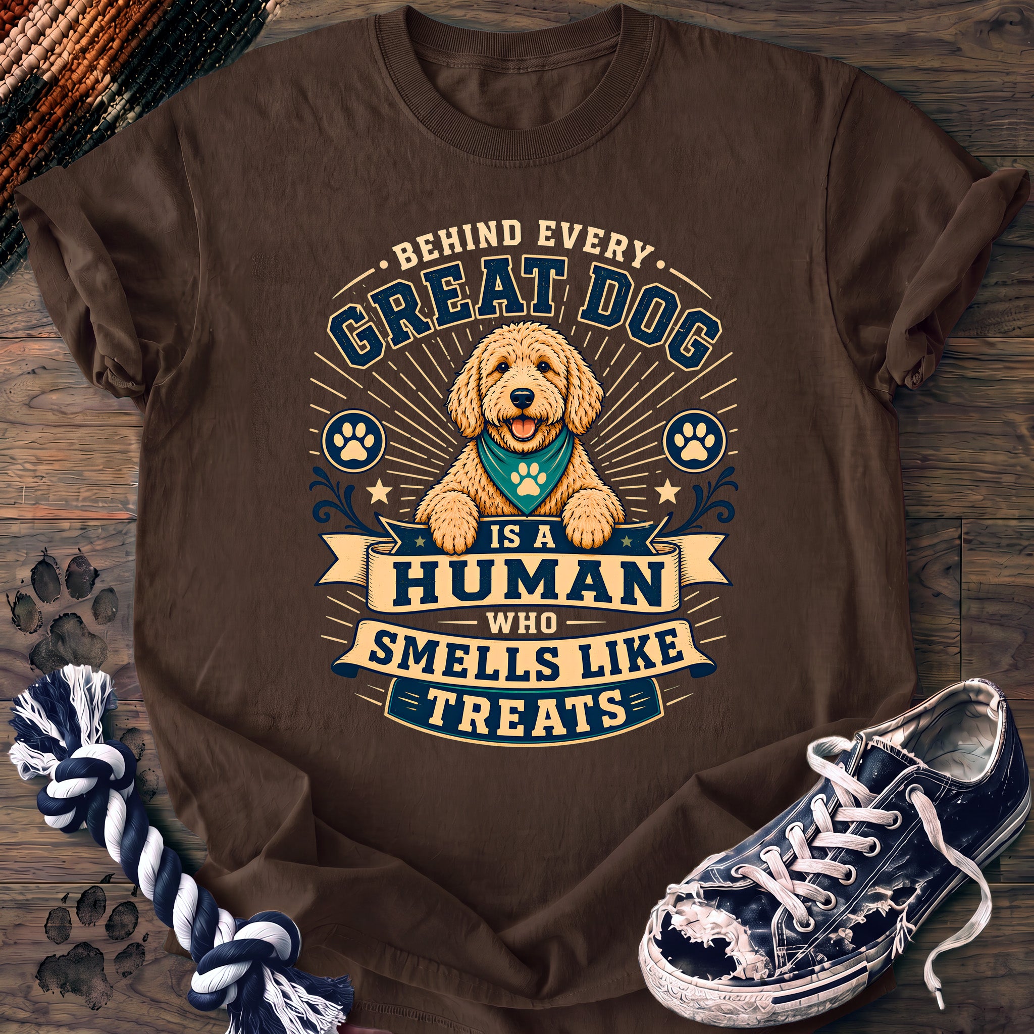 PAWSSION CLUB t-shirt in Espresso color - SKU PC-0219