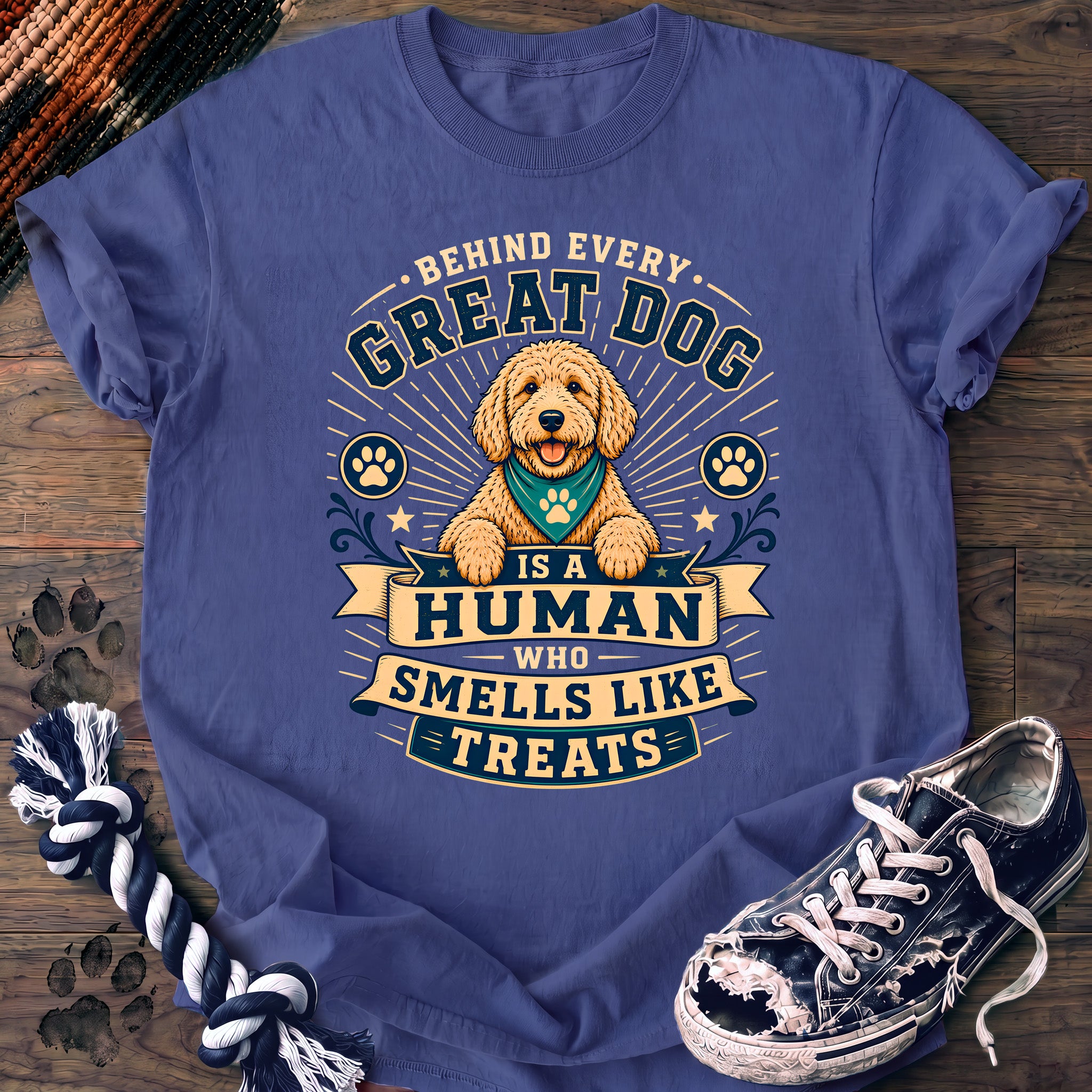PAWSSION CLUB t-shirt in FloBlue color - SKU PC-0219
