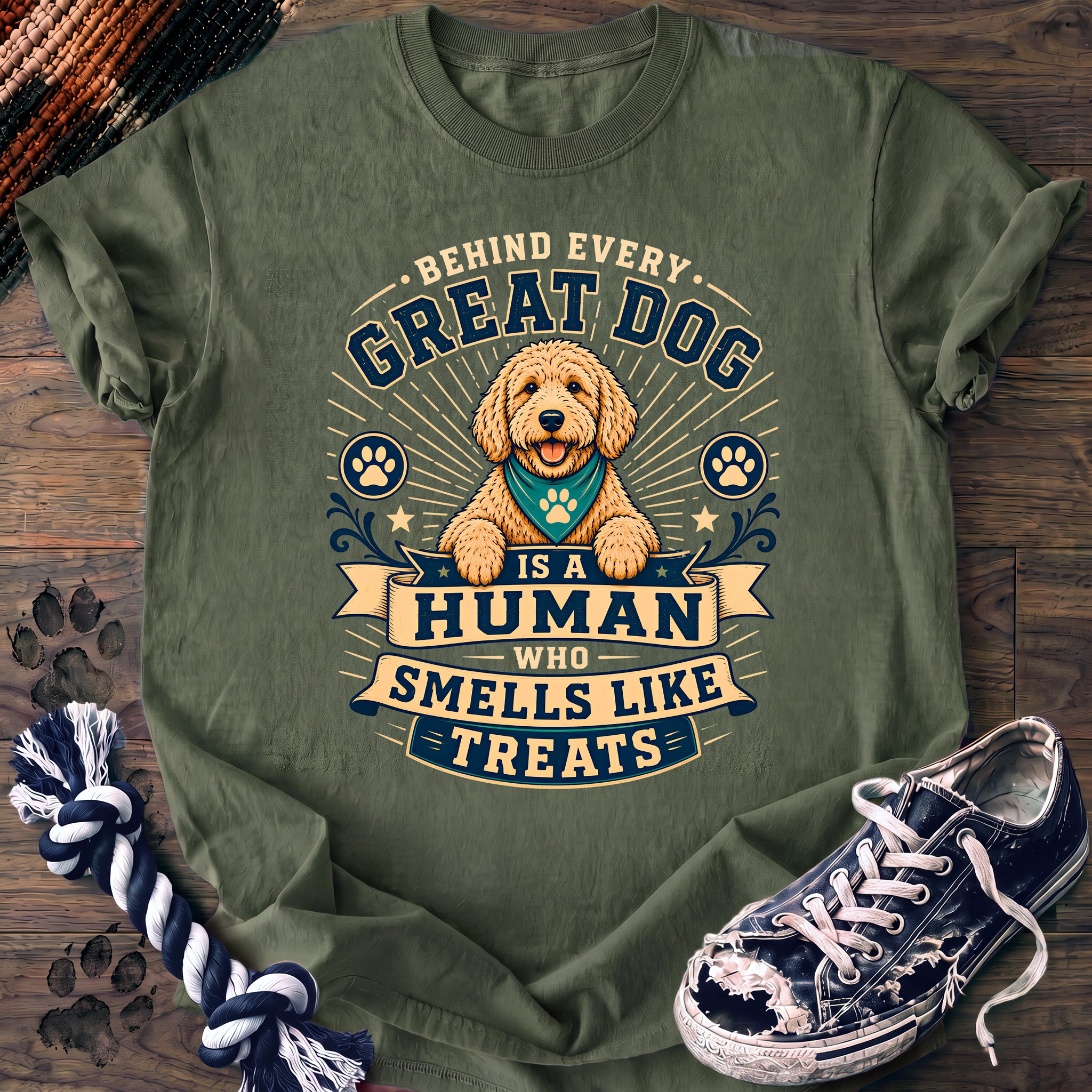 PAWSSION CLUB t-shirt in LightGreen color - SKU PC-0219