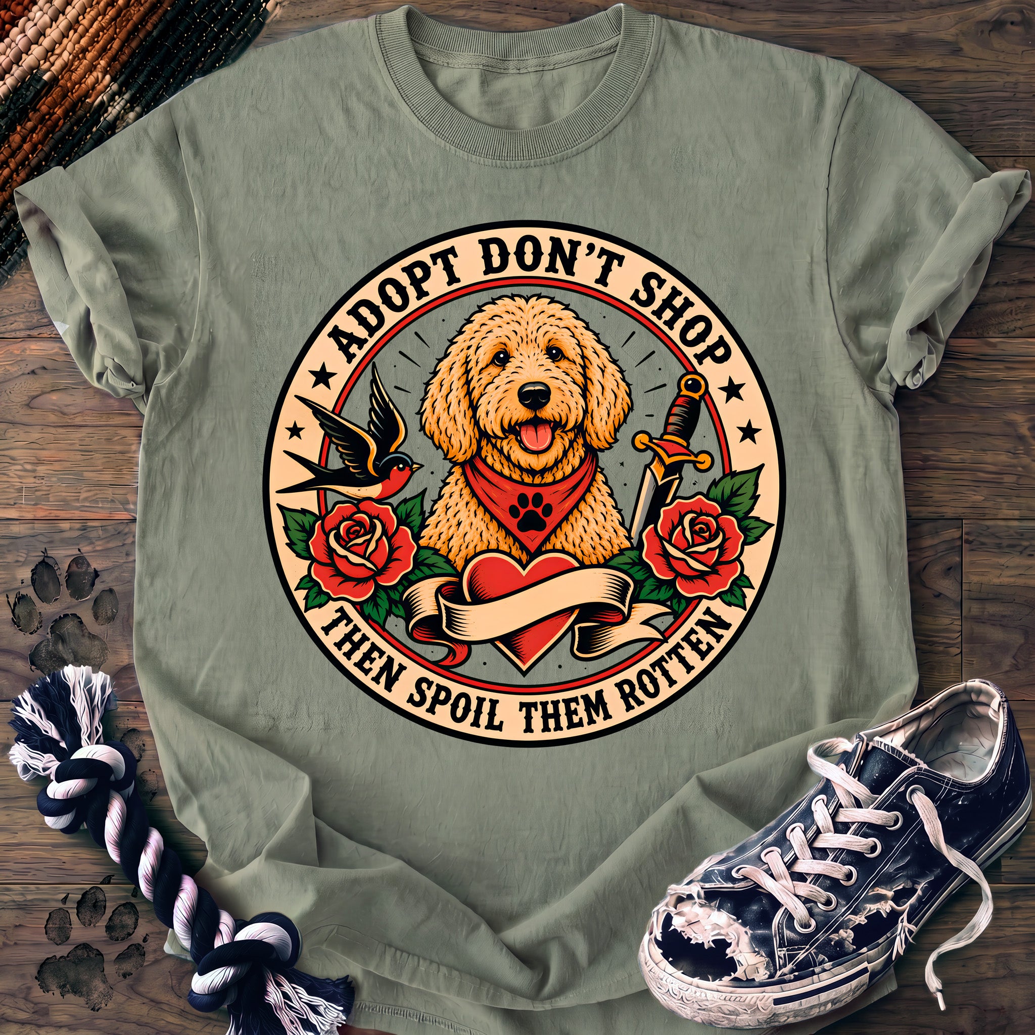 PAWSSION CLUB t-shirt in Bay color - SKU PC-0220