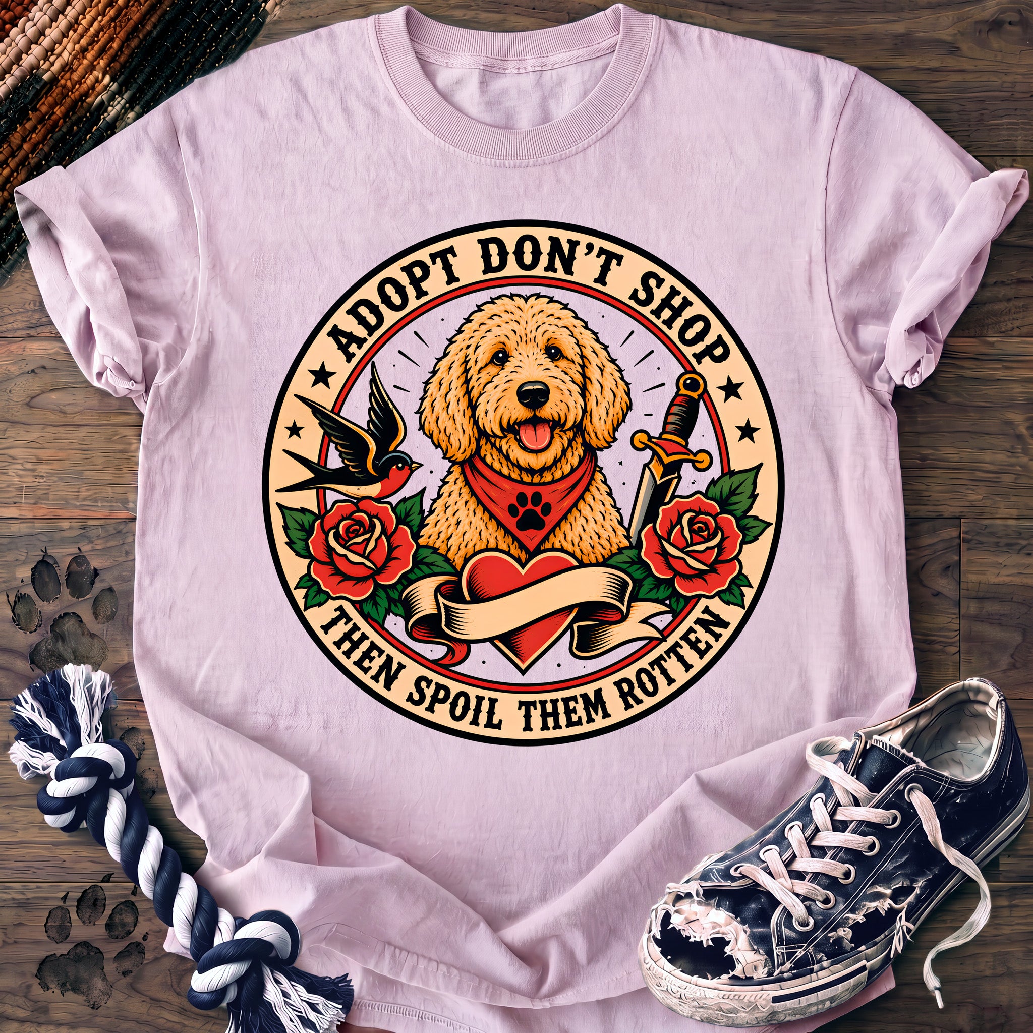 PAWSSION CLUB t-shirt in Blossom color - SKU PC-0220