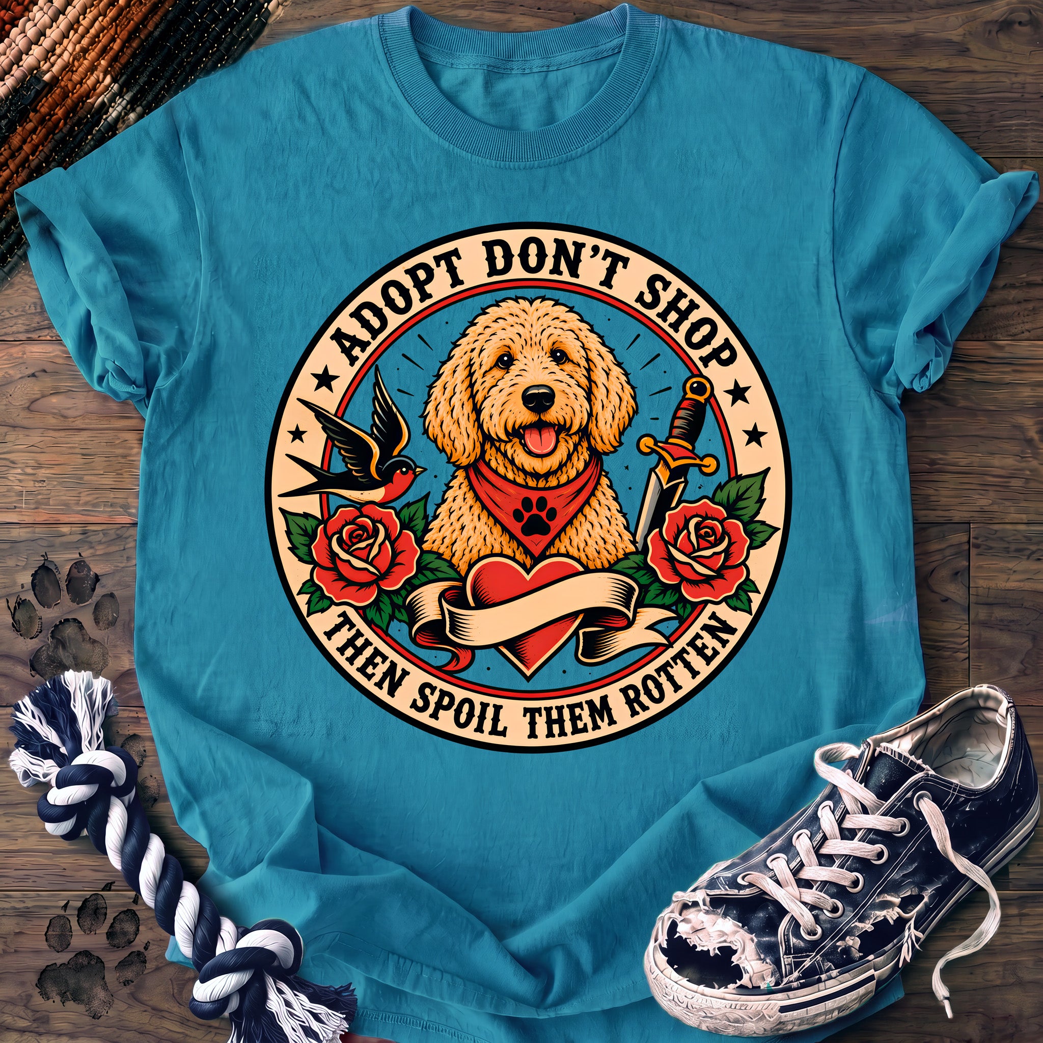 PAWSSION CLUB t-shirt in Sapphire color - SKU PC-0220