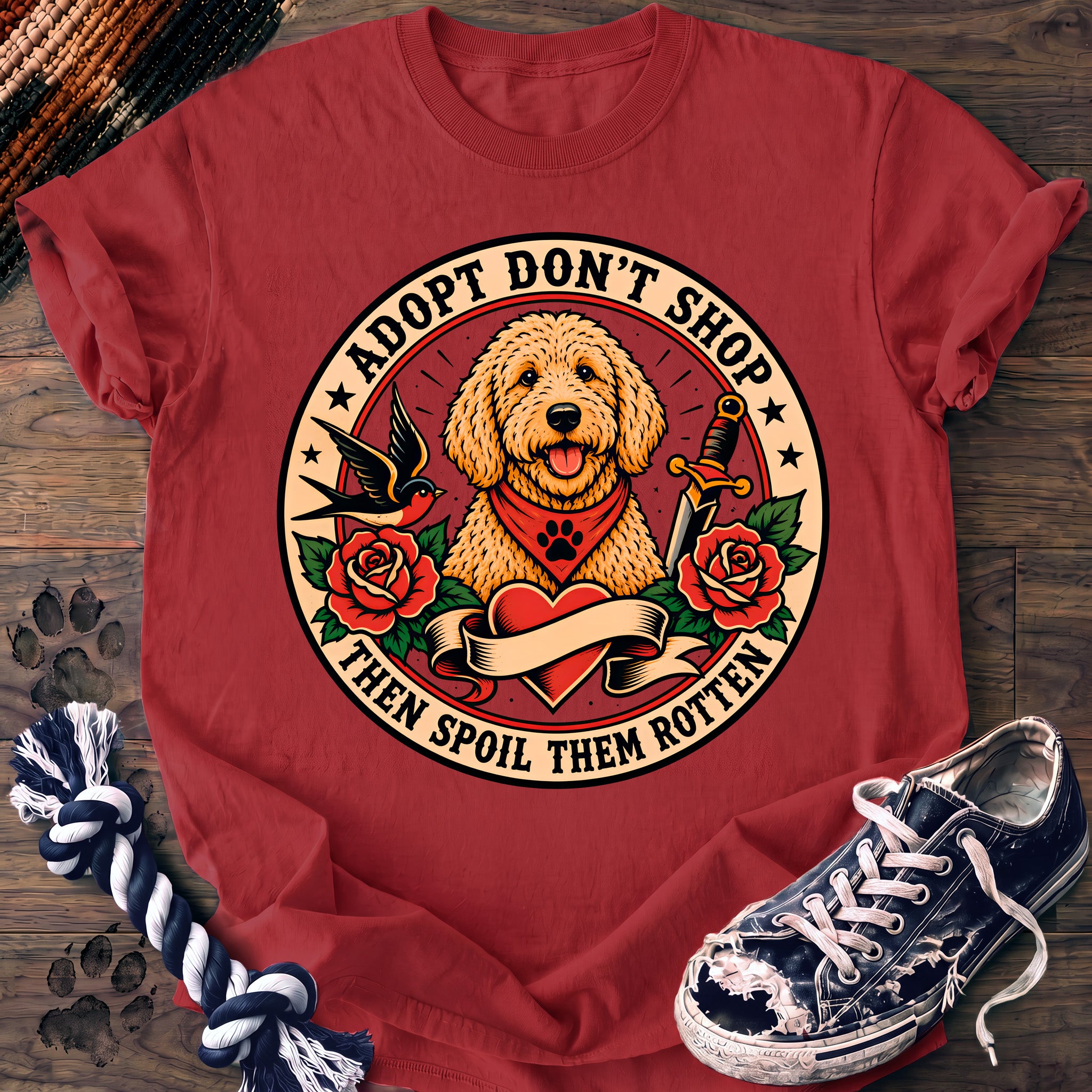 PAWSSION CLUB t-shirt in Watermelon color - SKU PC-0220