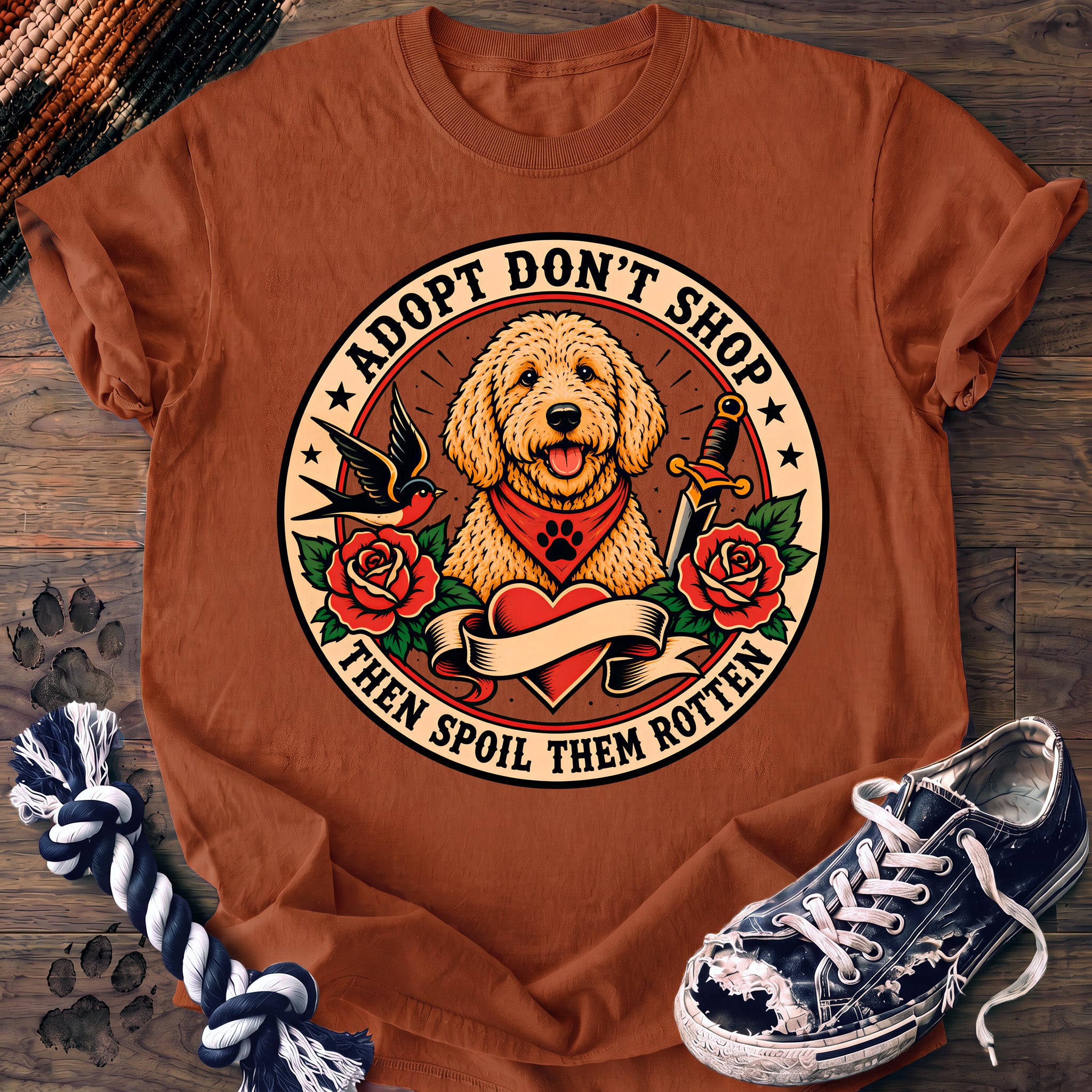 PAWSSION CLUB t-shirt in Yam color - SKU PC-0220